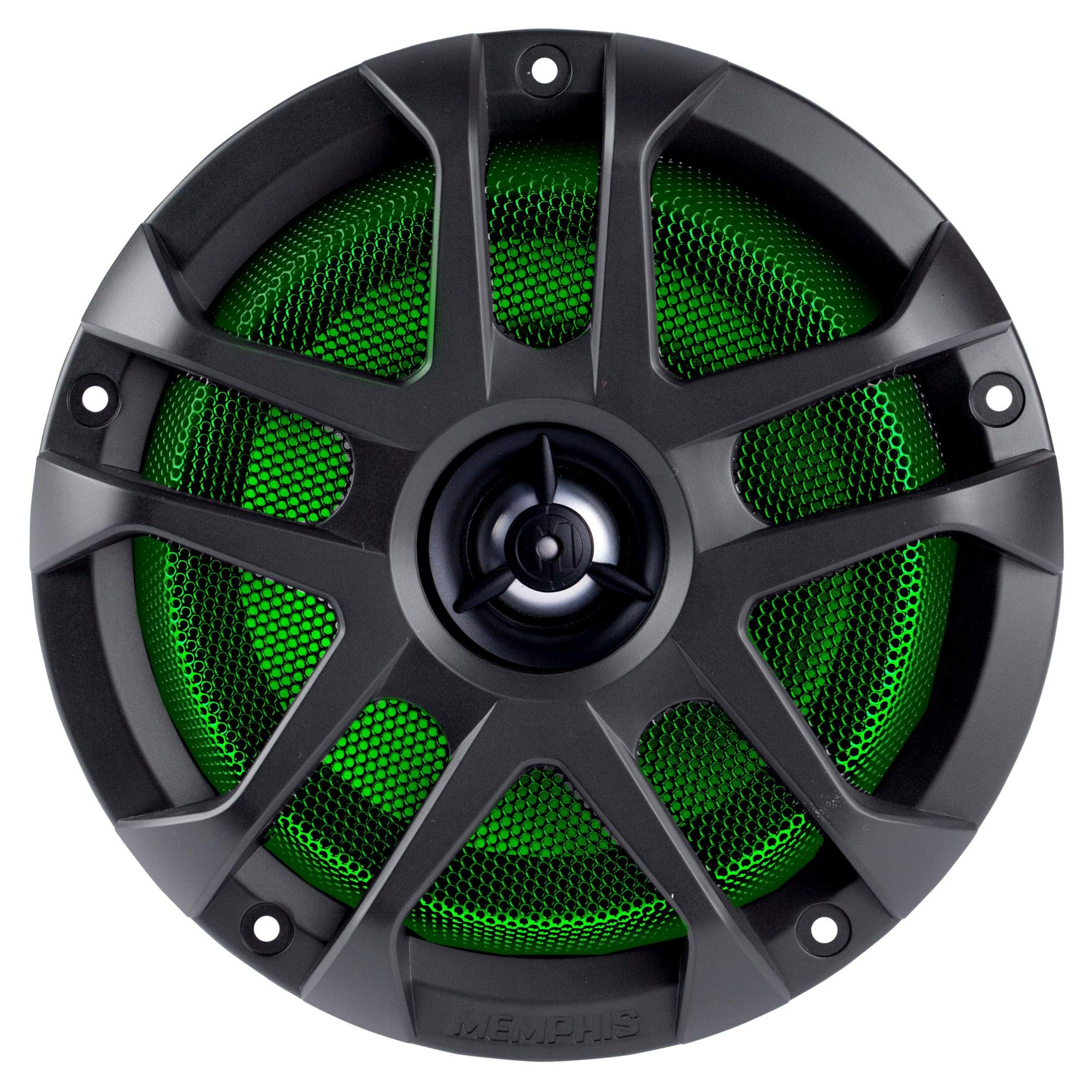 Memphis Audio Mxa60L Mxa 6.5 Marine Grade Coaxial Speakers W/Rgb Led - Pair