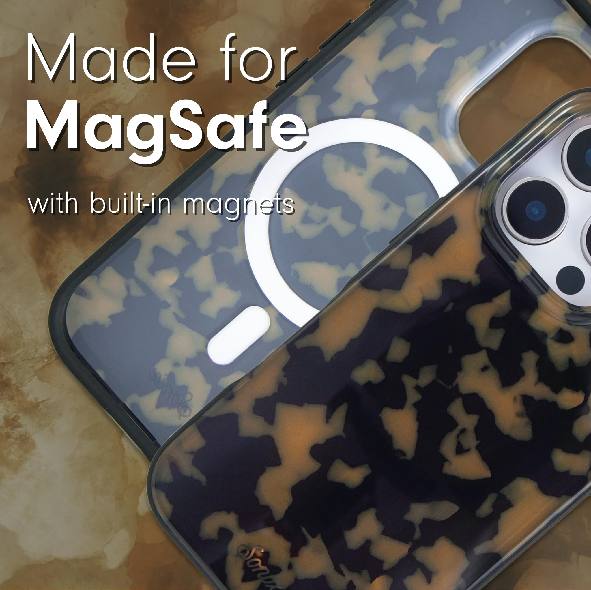 Sonix Case For Iphone 16 Pro | Compatible With Magsafe | 10Ft Drop Tested | Tortoiseshell | Brown Tort