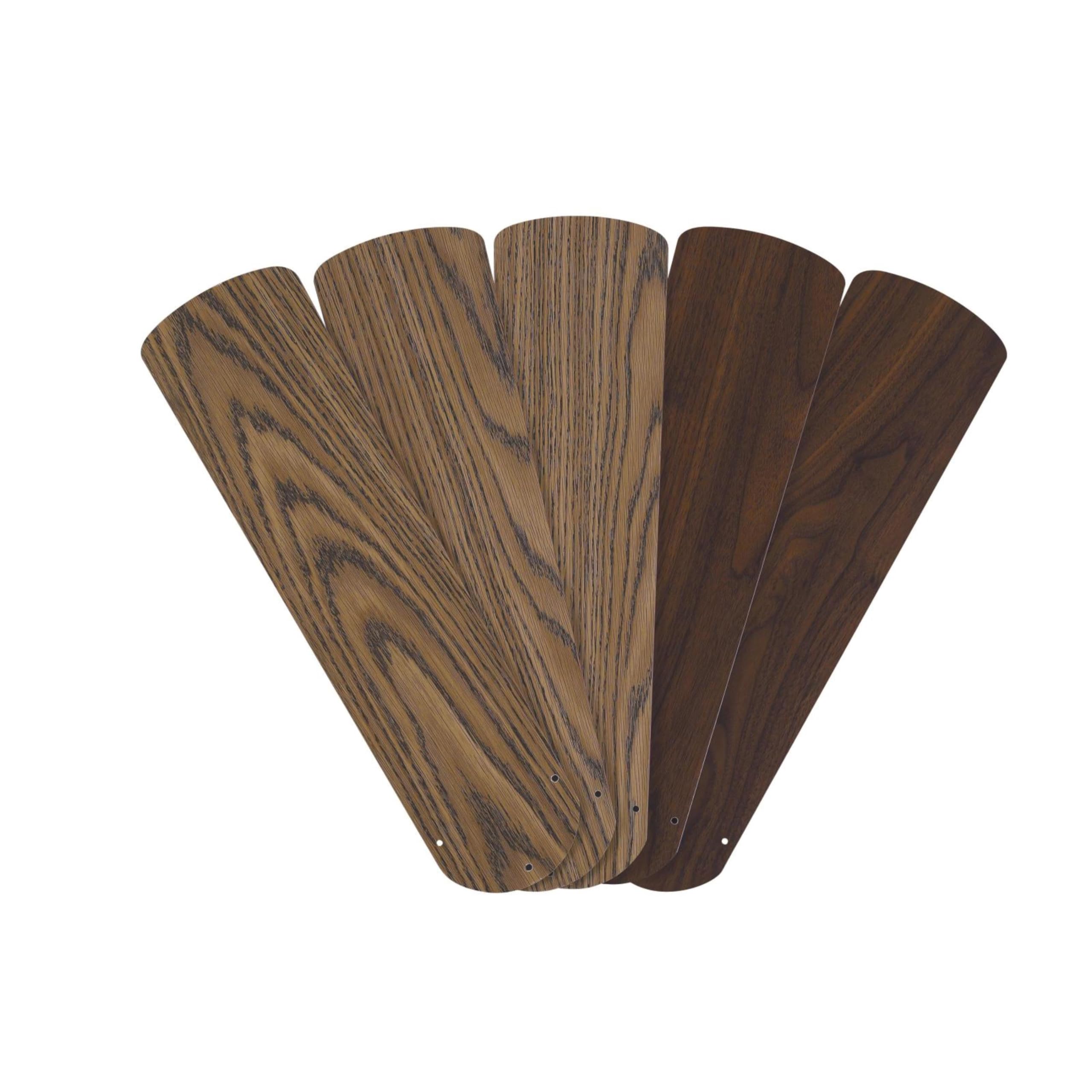 Westinghouse 7741500 52-Inch Oak/Walnut Replacement Fan Blades, Five-Pack