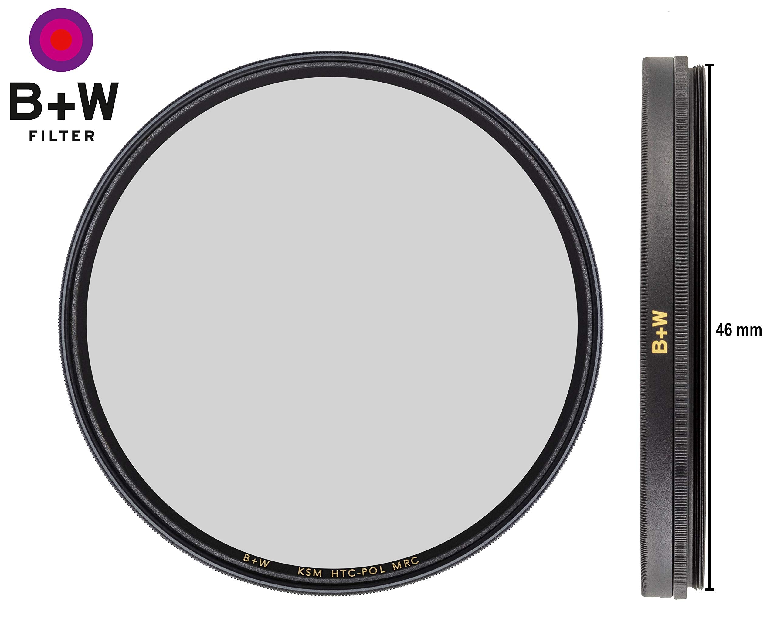 B + W Circular Polarizer Kaesemann   Standard Mount (F Pro), Htc, 16 Layers Multi Resistant Coating, Photography Filter, 46 Mm