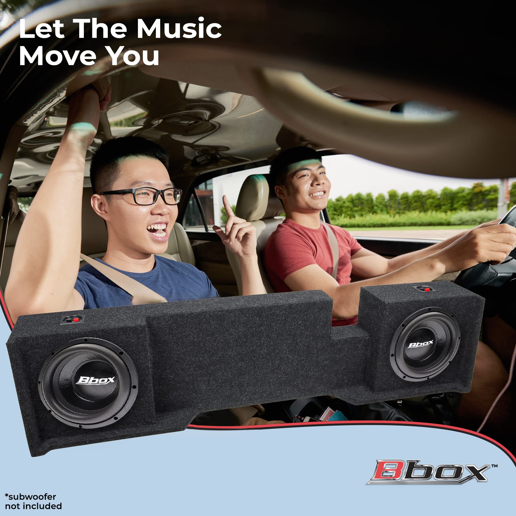Bbox Dual Sealed 10 Inch Subwoofer Enclosure   Accu Tuned Sealed Subwoofer Boxes & Enclosures   Subwoofer Box Improves Audio Qua