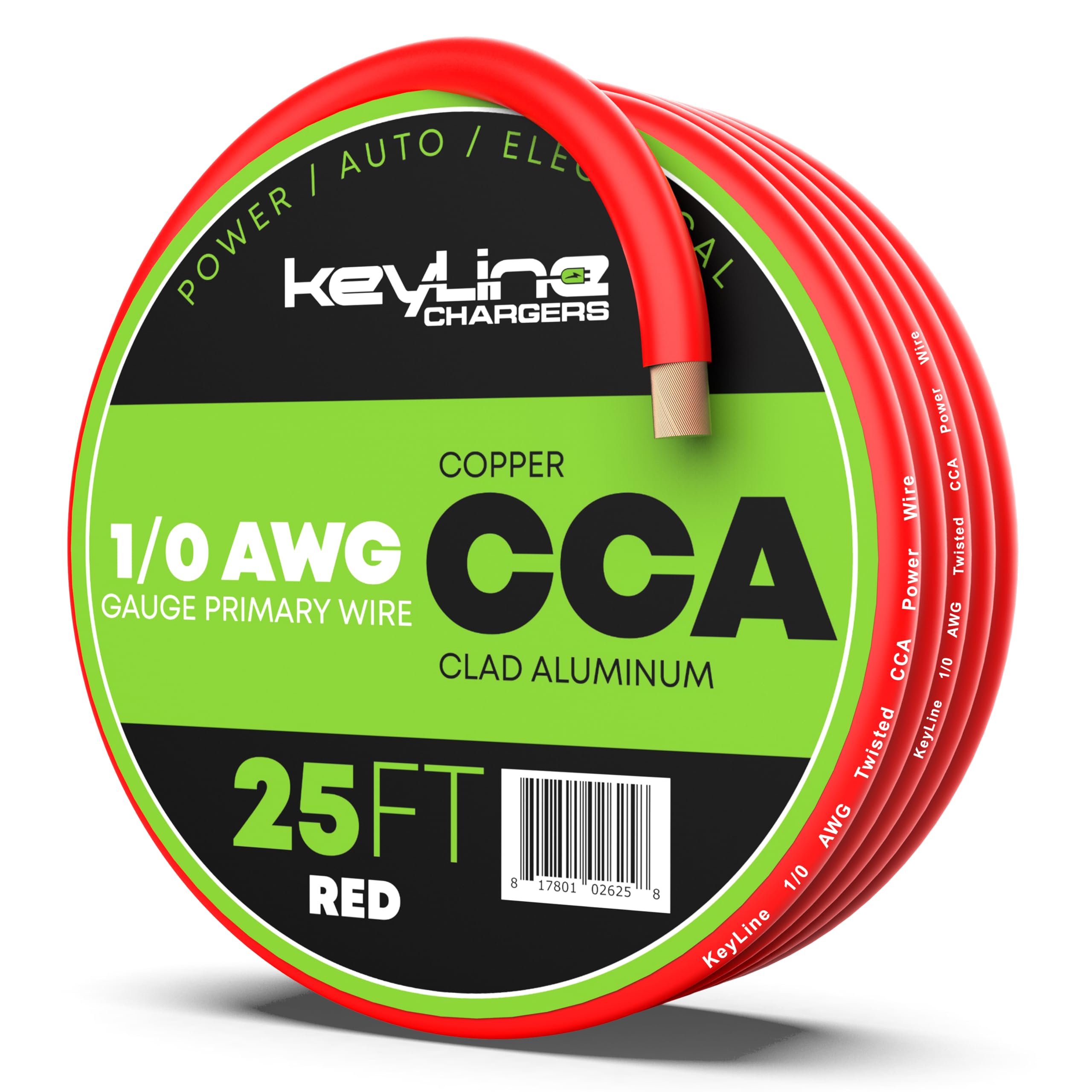 1/0 Gauge Wire   25Ft Red | 1/0 Gauge Amp Wire, Battery Cable, Marine Speaker Wire, Solar Cables For Rv Trailer, Car Audio Speak