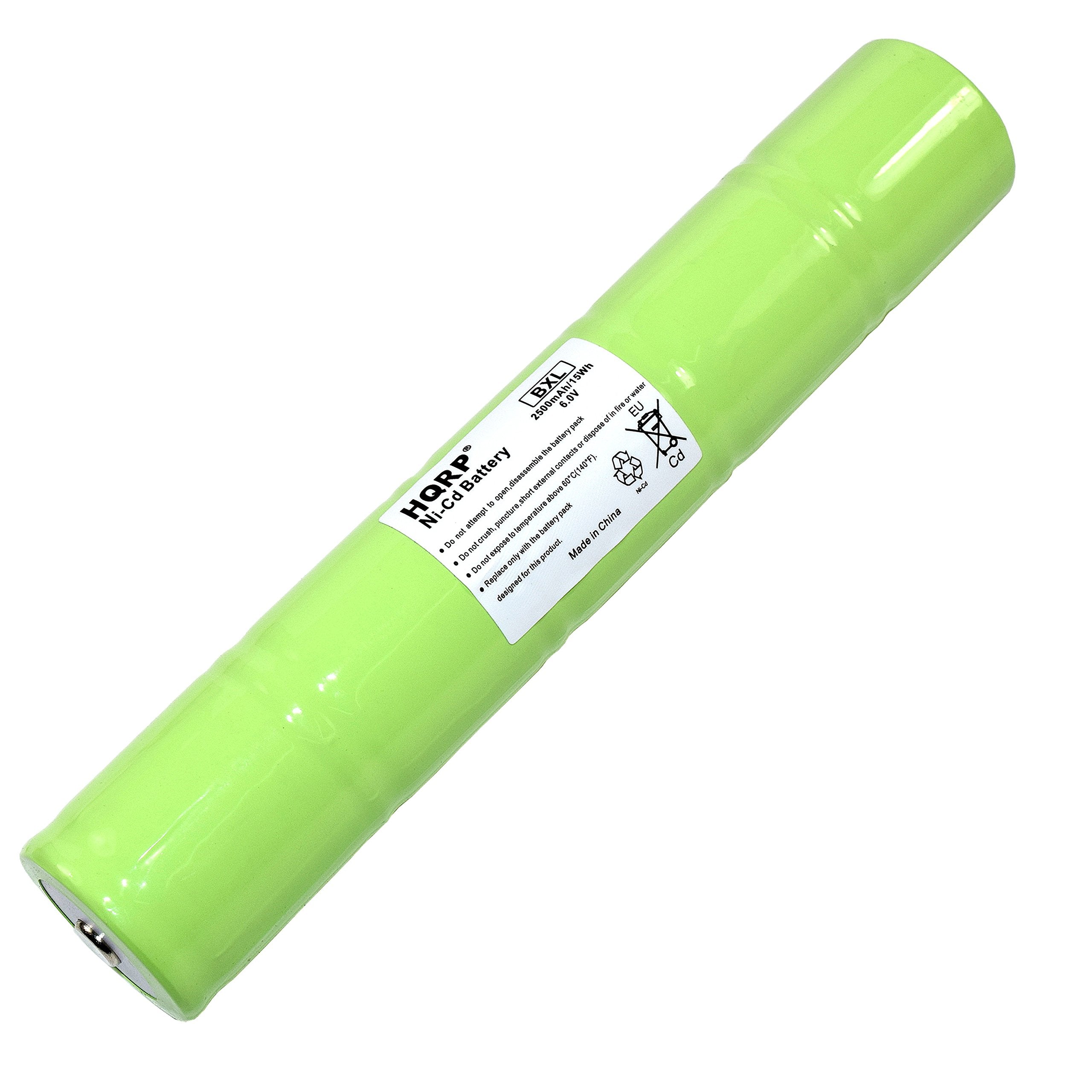 HQRP Ni-Cd 6V 2500mAh Rechargeable Battery Compatible with Moltech Power Systems N38AF001A / Intec IMT-3500D / ESR8EE5920 RL1019