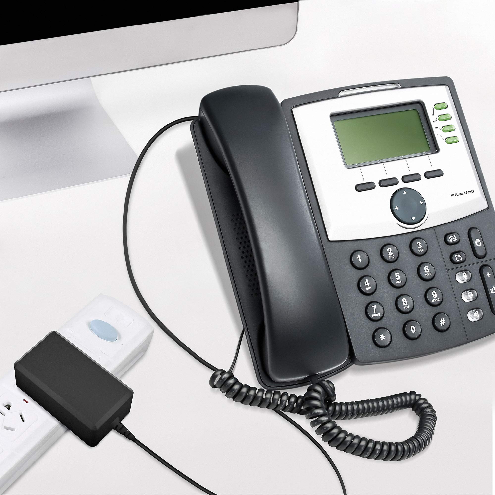 Pwron 5V Power Supply Adapter For Cisco Ip Phones Spa500, 501G, 508G, Cp500, Spa900, Spa504G, Spa303, Spa922, Spa942 And Spa962, Cisco Spa Series Phones Charger Power Cord