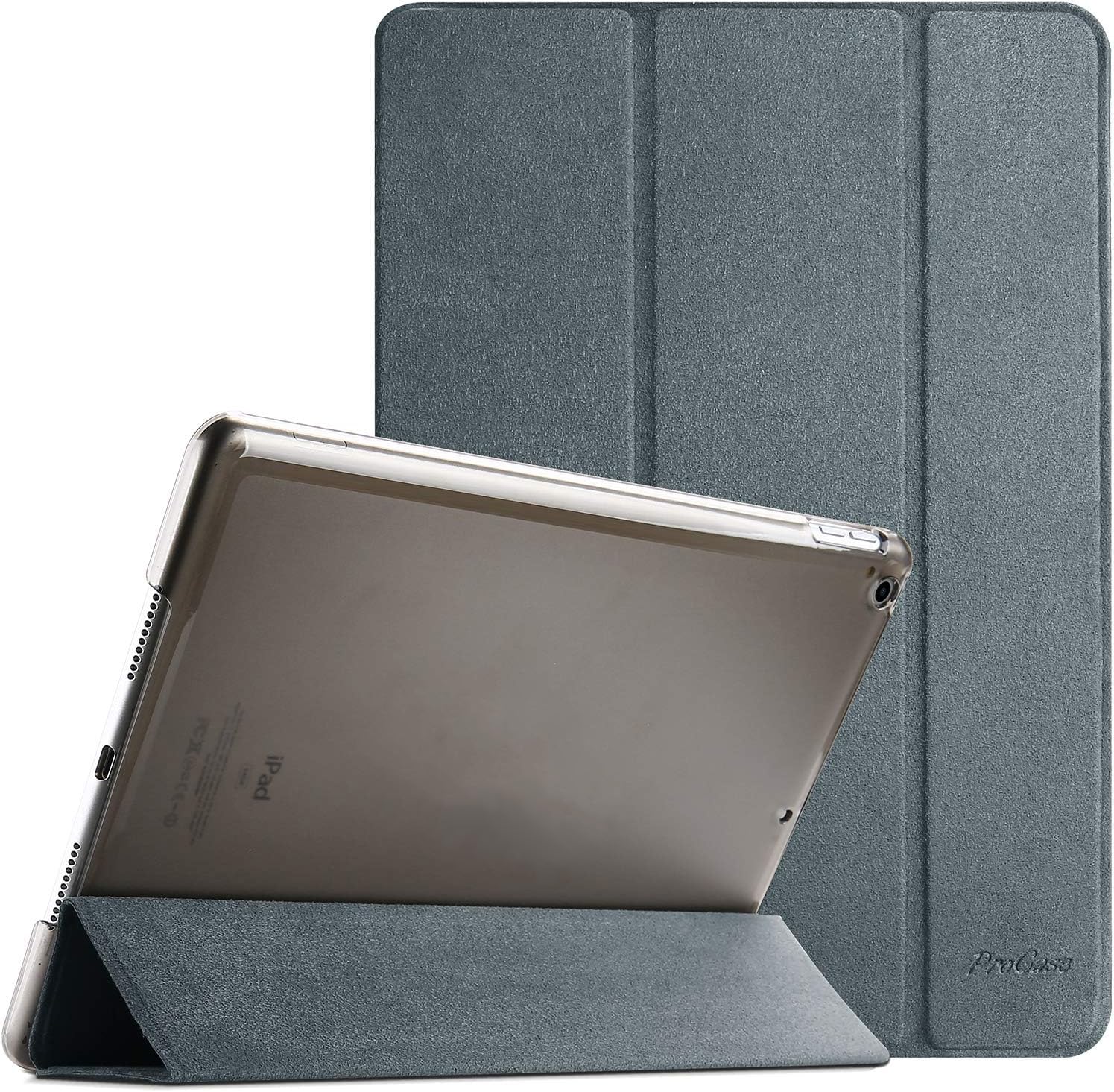 Procase For Ipad 9Th Generation 2021/ Ipad 8Th Generation 2020/ Ipad 7Th Generation 2019 Case, Ipad 10.2 Case Ipad Cover 9Th Generation  Matte Grey