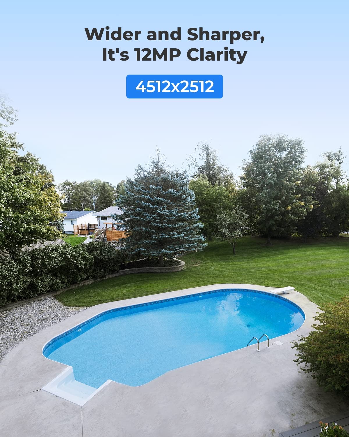 Reolink 12Mp Poe Ip Camera Outdoor, 97� Wide Angle Dome Security Camera For Home Surveillance, Human/Vehicle/Pet Detection, 700Lm Color Night Vision, 2 Way Talk, Up To 256Gb Microsd Card, Rlc 1224A