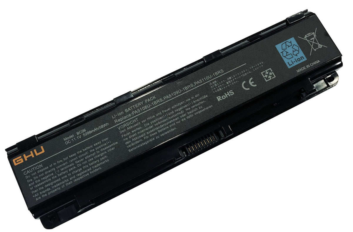 Ghu New Replacement Laptop Battery 58 Wh Pa5109U 1Brs Compatible With Toshiba Satellite Pabas271 Pabas272 Pabas273 C855 C855D L8