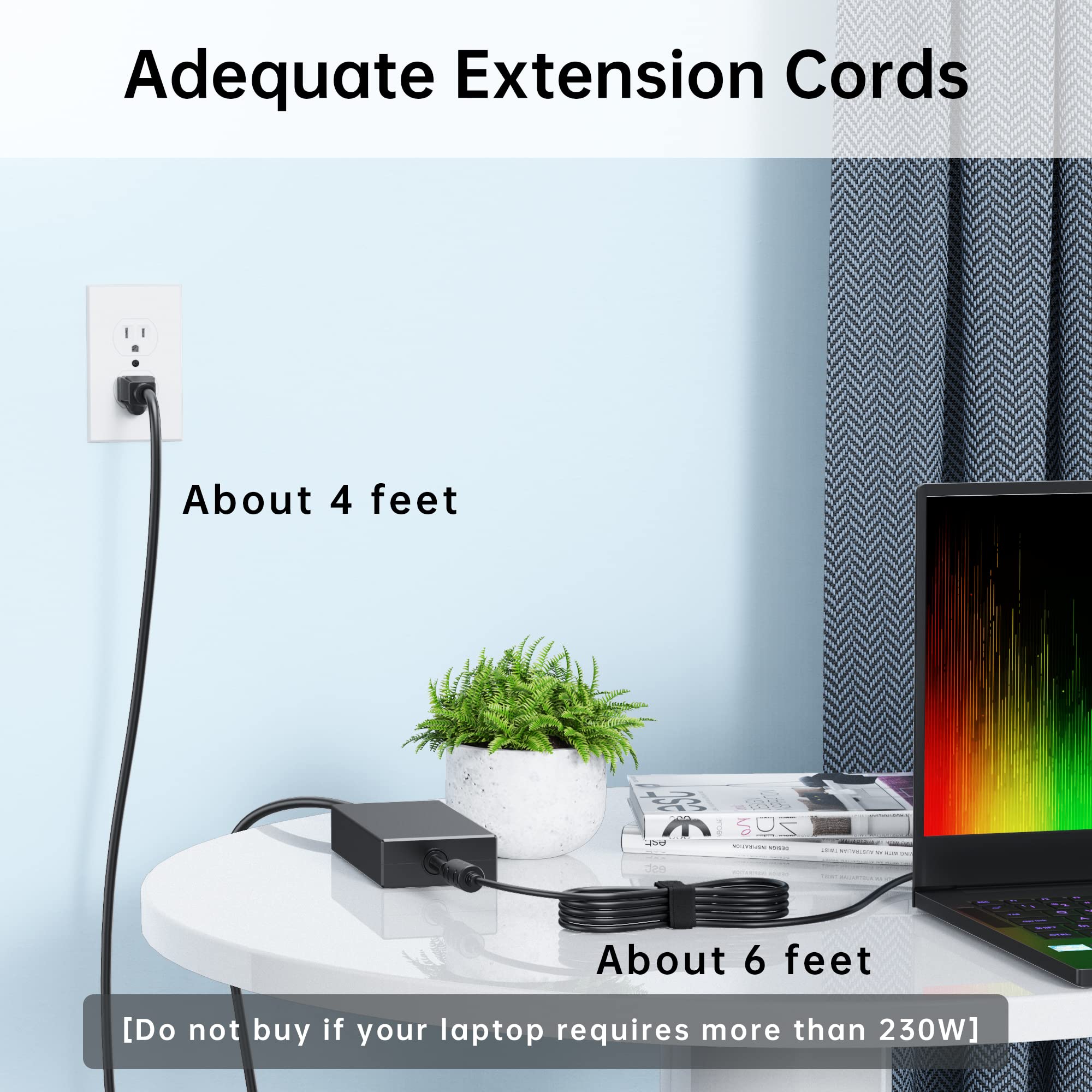 230W Charger For Msi Ge66 Ge76 Raider Gp66 Gp76 Leopard Gaming Laptop Adapter Power Supply Cord