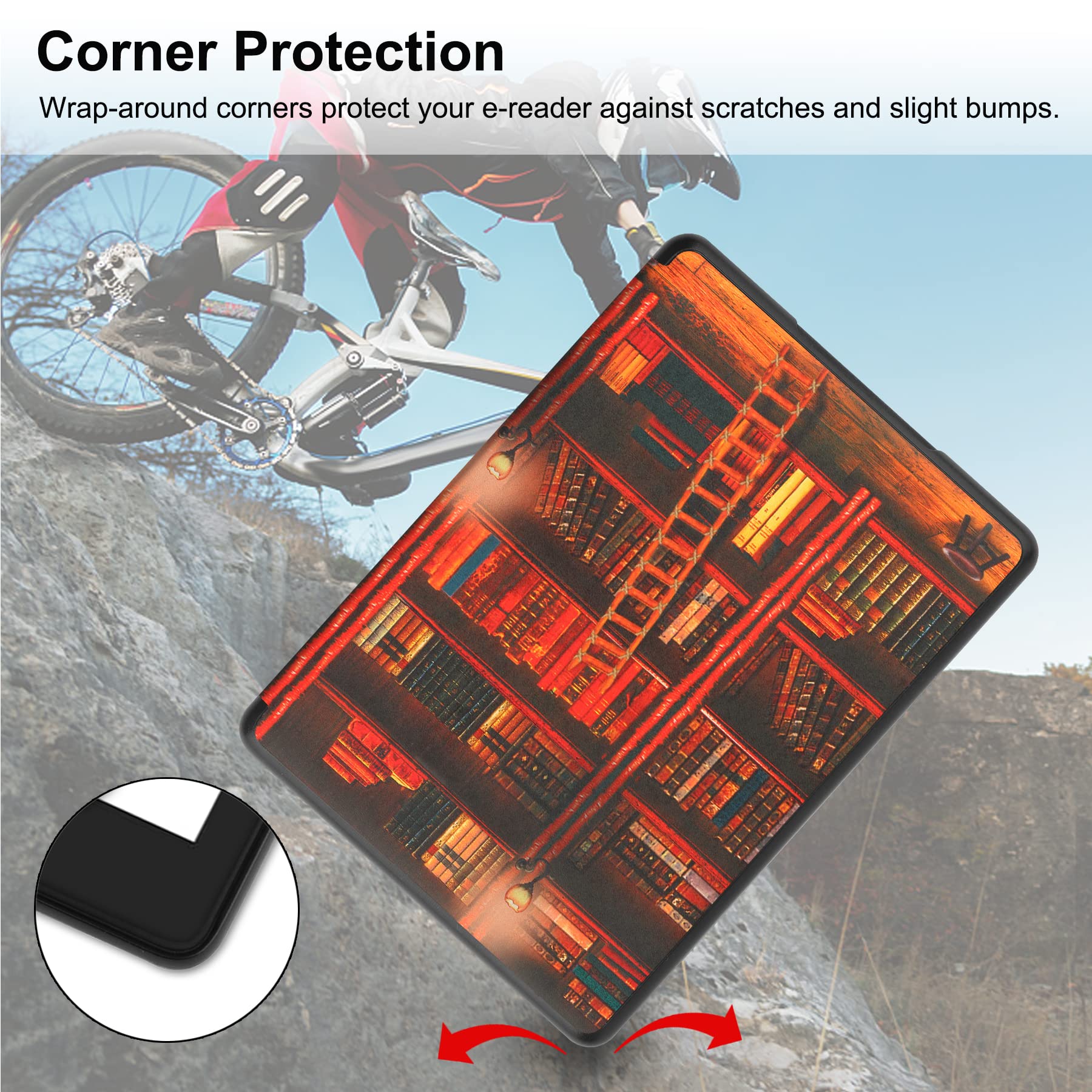 Hgwalp Slimshell Case For 6.8'' Kindle Paperwhite (11Th Generation 2021) And Kindle Paperwhite Signature Edition,Slim Fit Stand