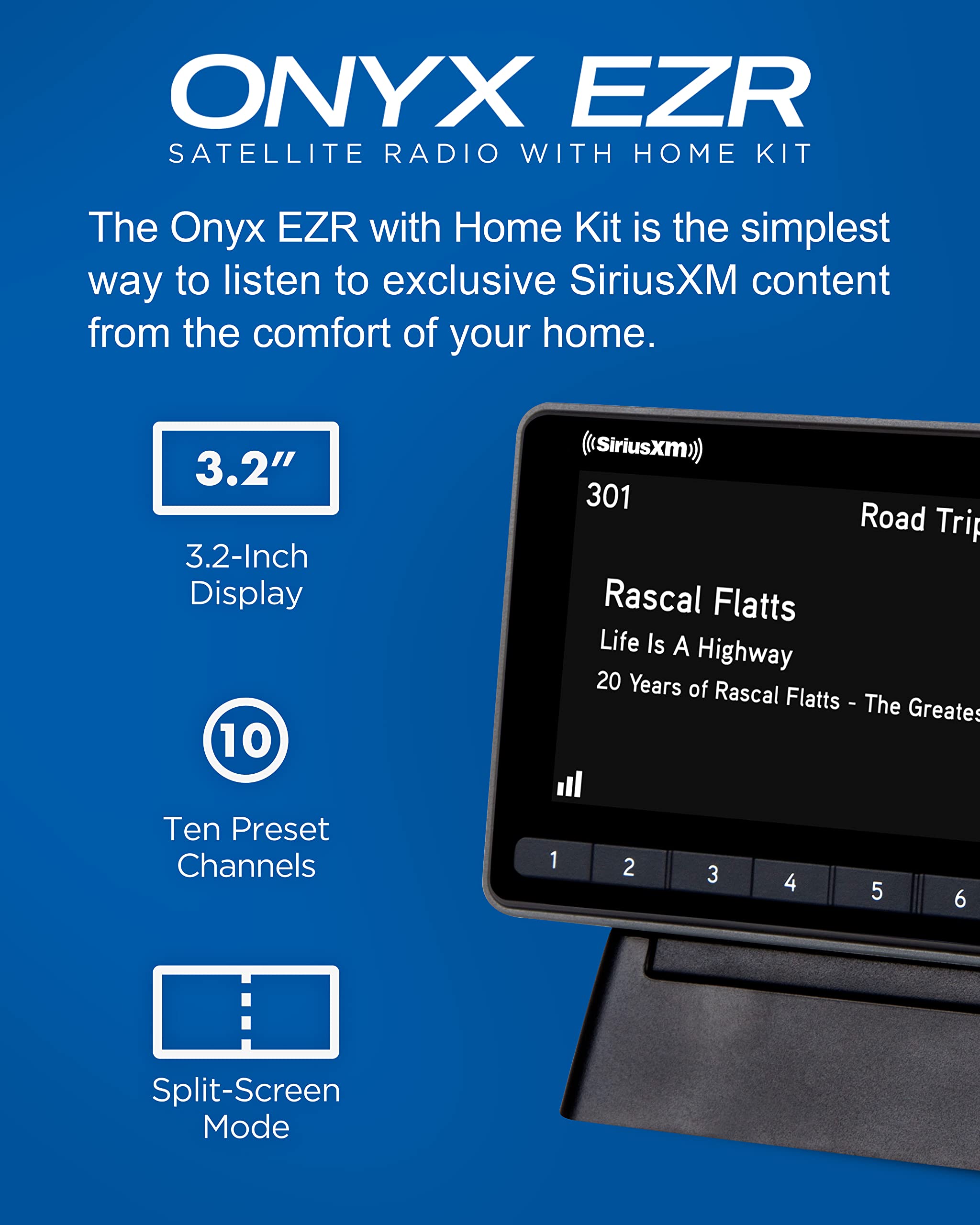 Siriusxm Sxezr1H1 Onyx Ezr Satellite Radio With Home Kit   Hear Siriusxm On Your Home Stereo Or Powered Speakers