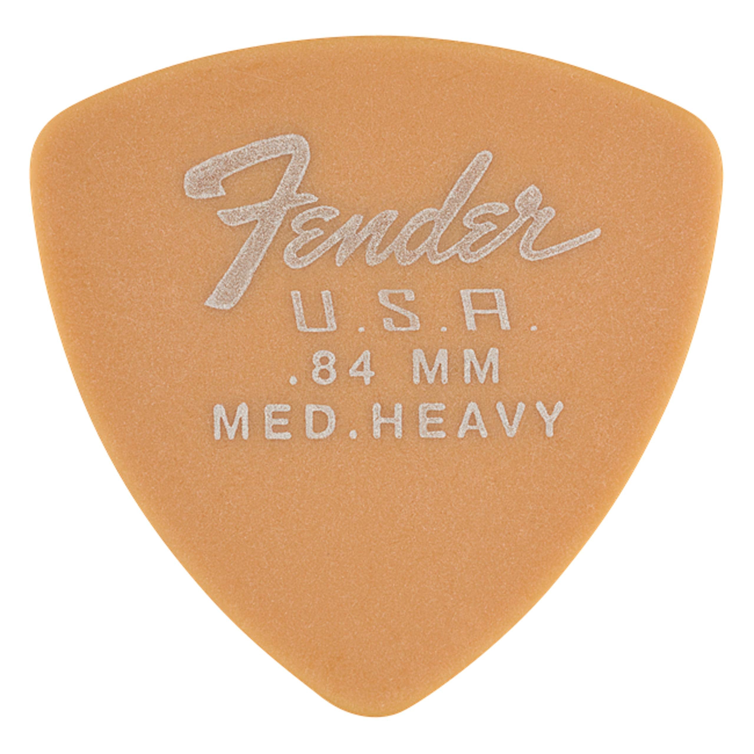 Fender DuraTone Delrin Guitar Picks 346 Shape, Butterscotch Blonde, 0.84Mm, 12Pack