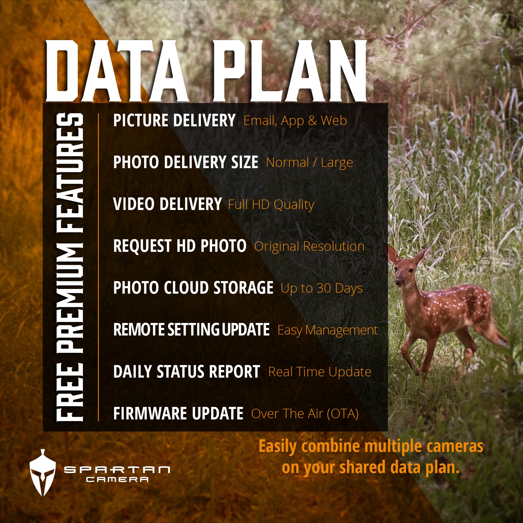 Spartan Gocam 4G Lte Trail Camera, Verizon Certified, Remotely Update Camera Settings, Fully Configurable Via App, Hd Video, Hd