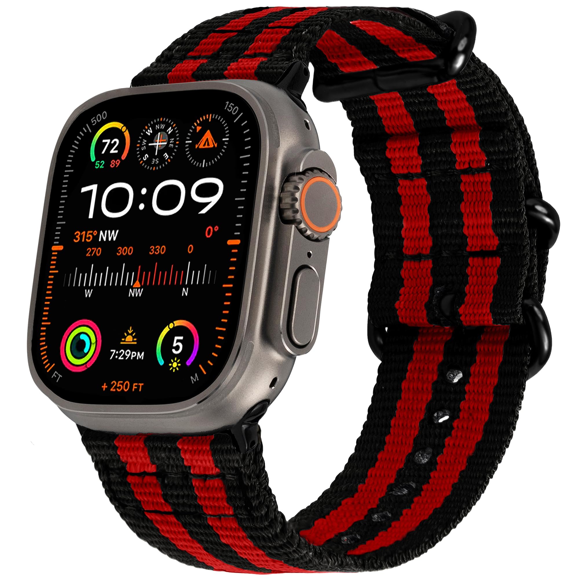 Hiking Trail Nylon Band | The Original Rugged Compatible with Apple Watch Band for Men & Women - Soft, Breathable, Woven Water-R