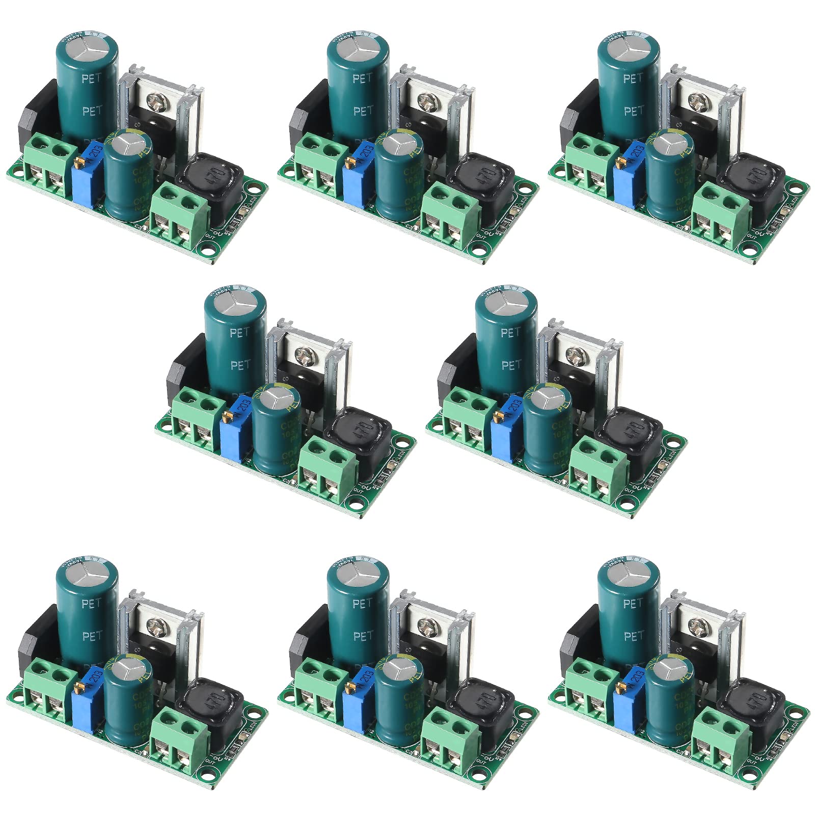 Alinan 8Pcs Ac/Dc To Dc Step Down Buck Converter Ac 5 30V Dc 5 48V 24V 36V 48V To Dc 2.5 35V 12V Voltage Regulator Board 2A Adju