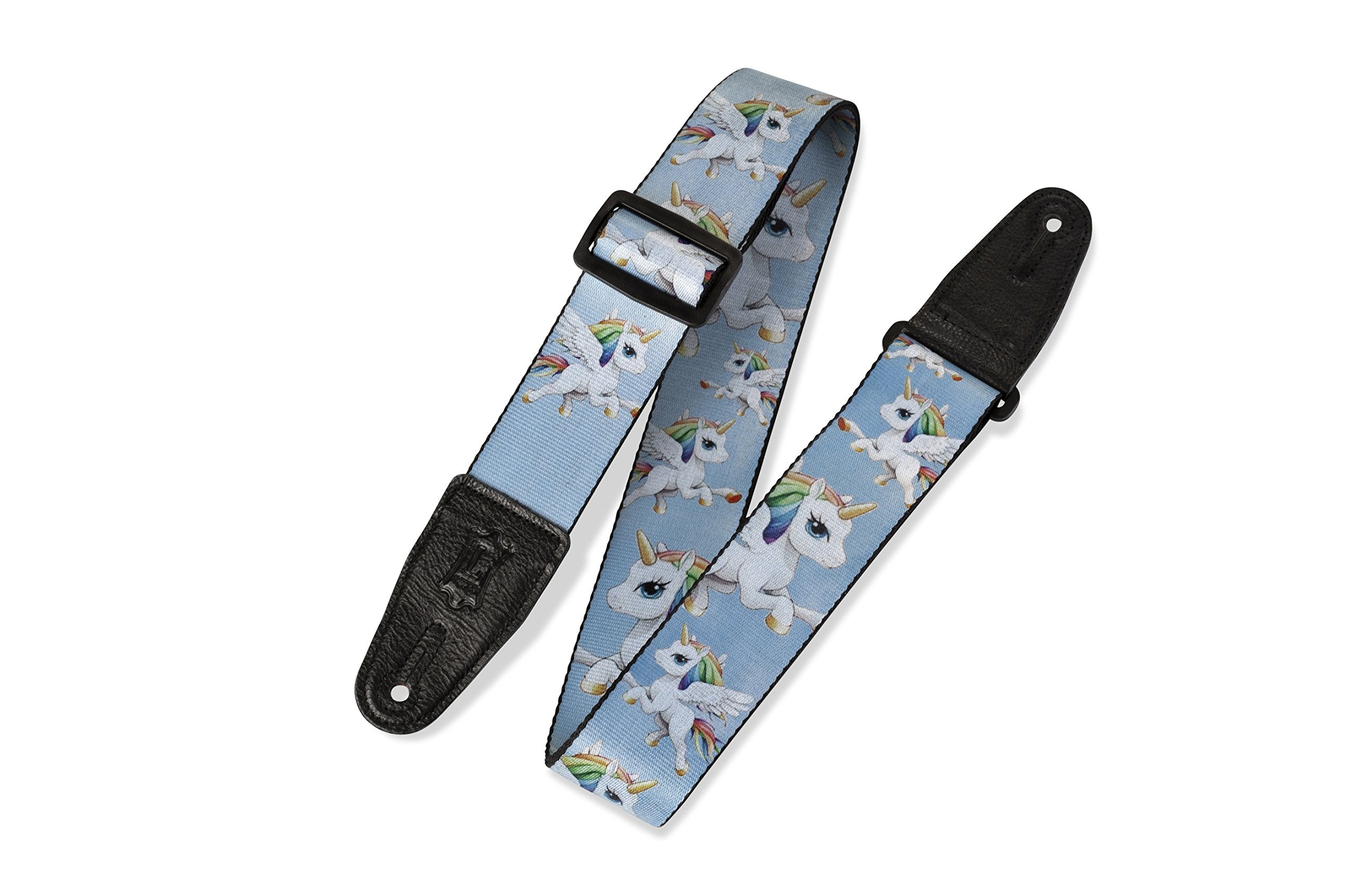 Levys Leathers MPS2132 2 sublimation printed guitar strap with genuine leather ends. Adjustable to 65