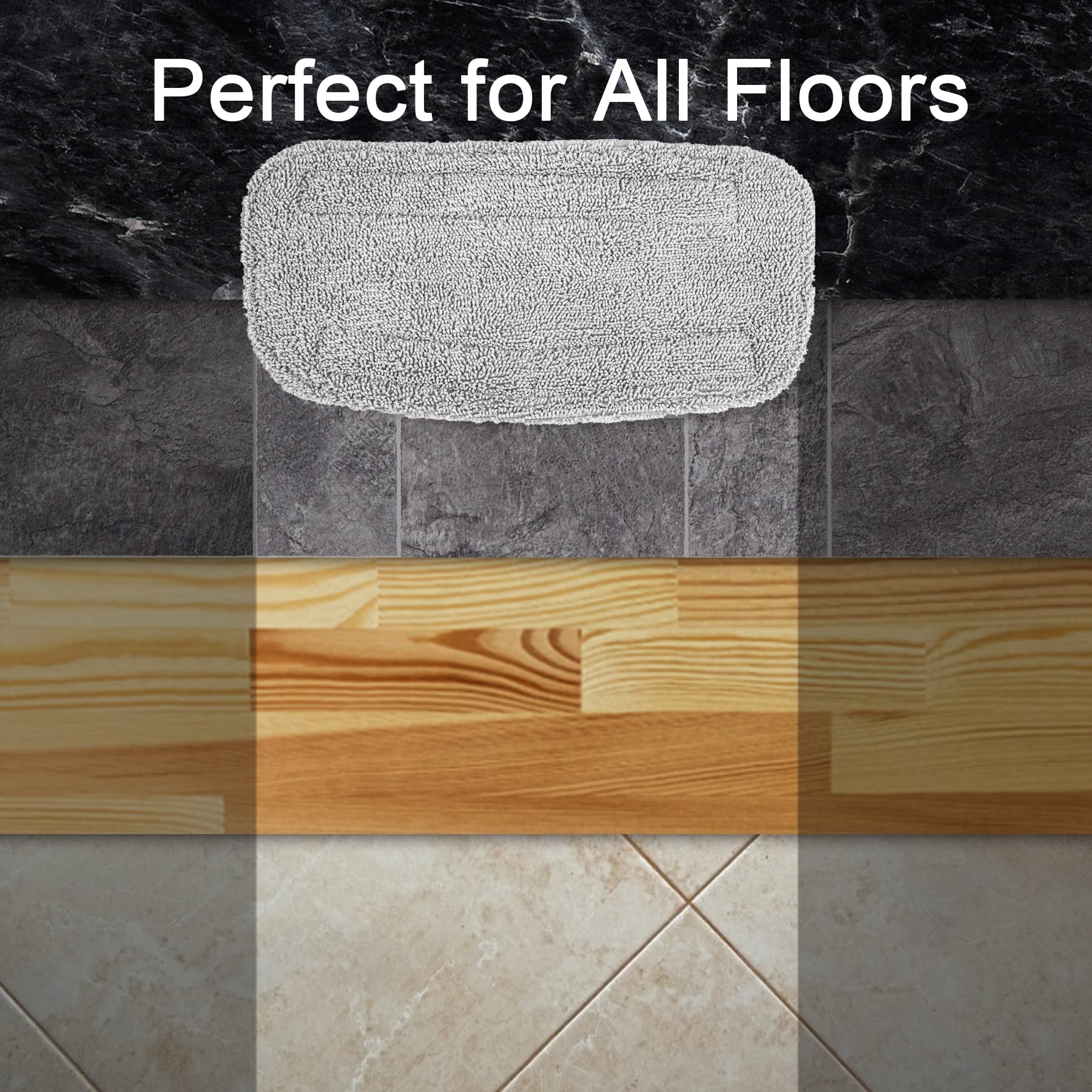 Gorfanty 2 Packs Steam Mop Cloth Fits Steam Mop Gf 6610 Washable, Reusable, Highly Absorbent Microfiber Steam Mop Pads Steam Mop