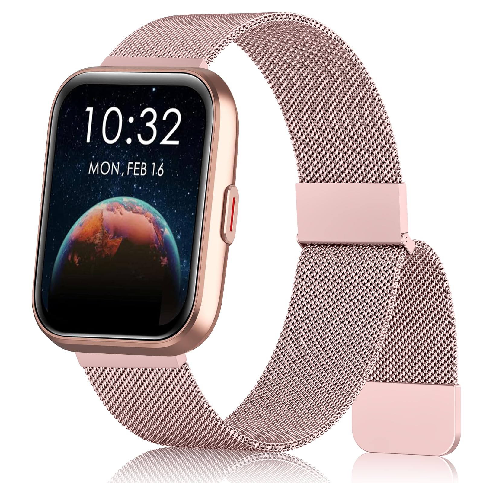 Metal Bands For Tensky/Quican/Fitpolo/Aeac Id208 Plus Smart Watch Bands, 22Mm Stainless Steel Metal Bands For Id208 Plus Smart W