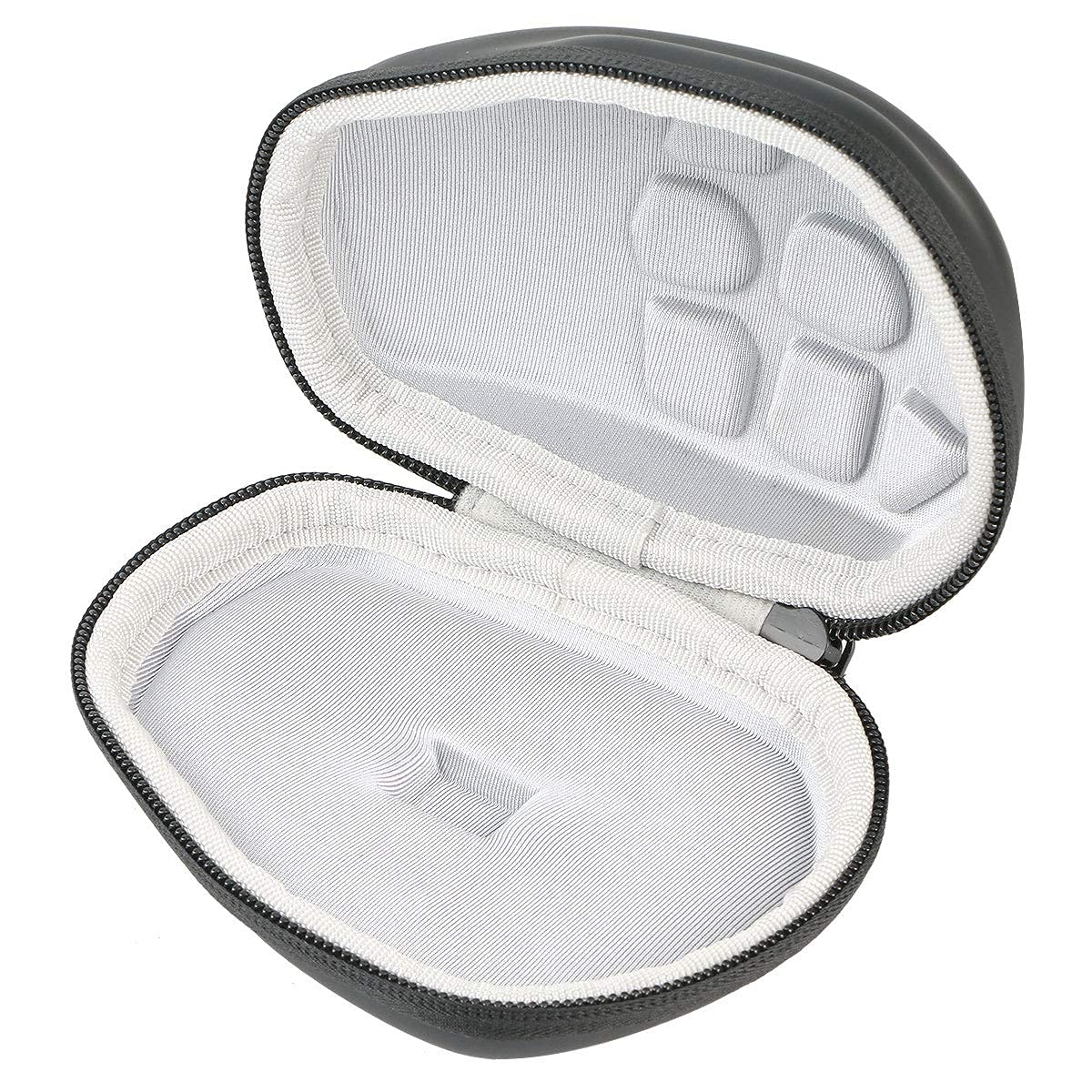 Co2Crea Hard Travel Case Replacement For Logitech Mx Master 3 / Master 2S Advanced Wireless Mouse (Black Case + Inside White)