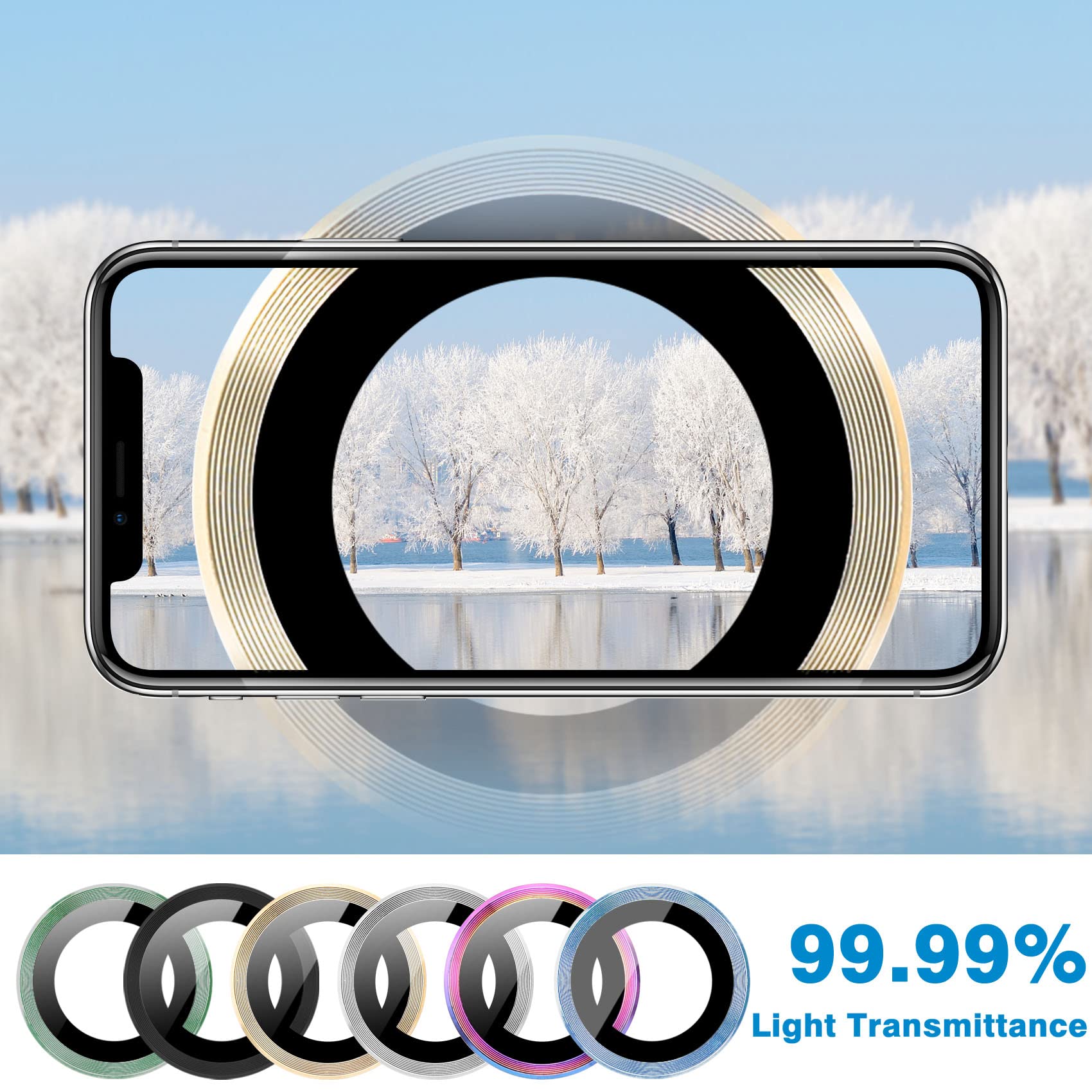 Hsefo Compatible With Iphone 14 Pro / 14 Pro Max Camera Lens Protector, Anti Scratch Lens Cover 9H Tempered Glass Metal Camera S