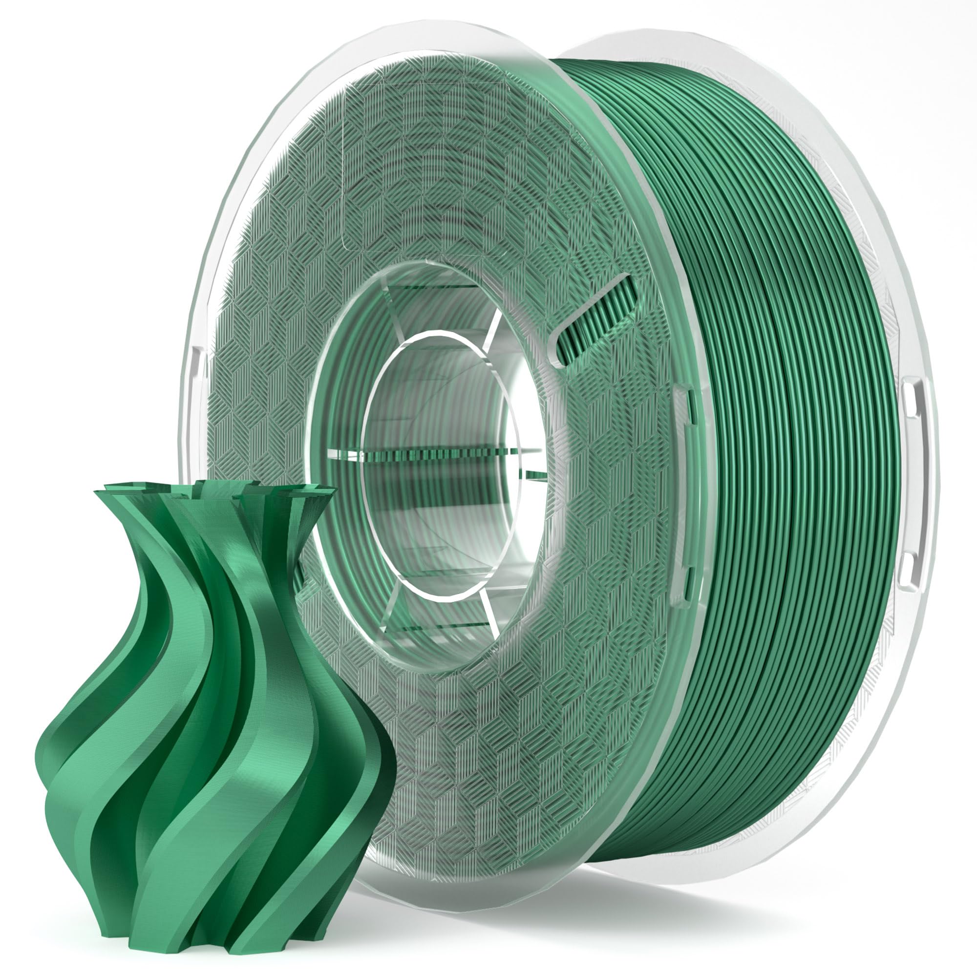 Elegoo Silk Pla Filament 1.75Mm Holly Green 1Kg, 3D Printer Filament Dimensional Accuracy +/  0.02Mm, 1Kg Spool(2.2Lbs) Fits For