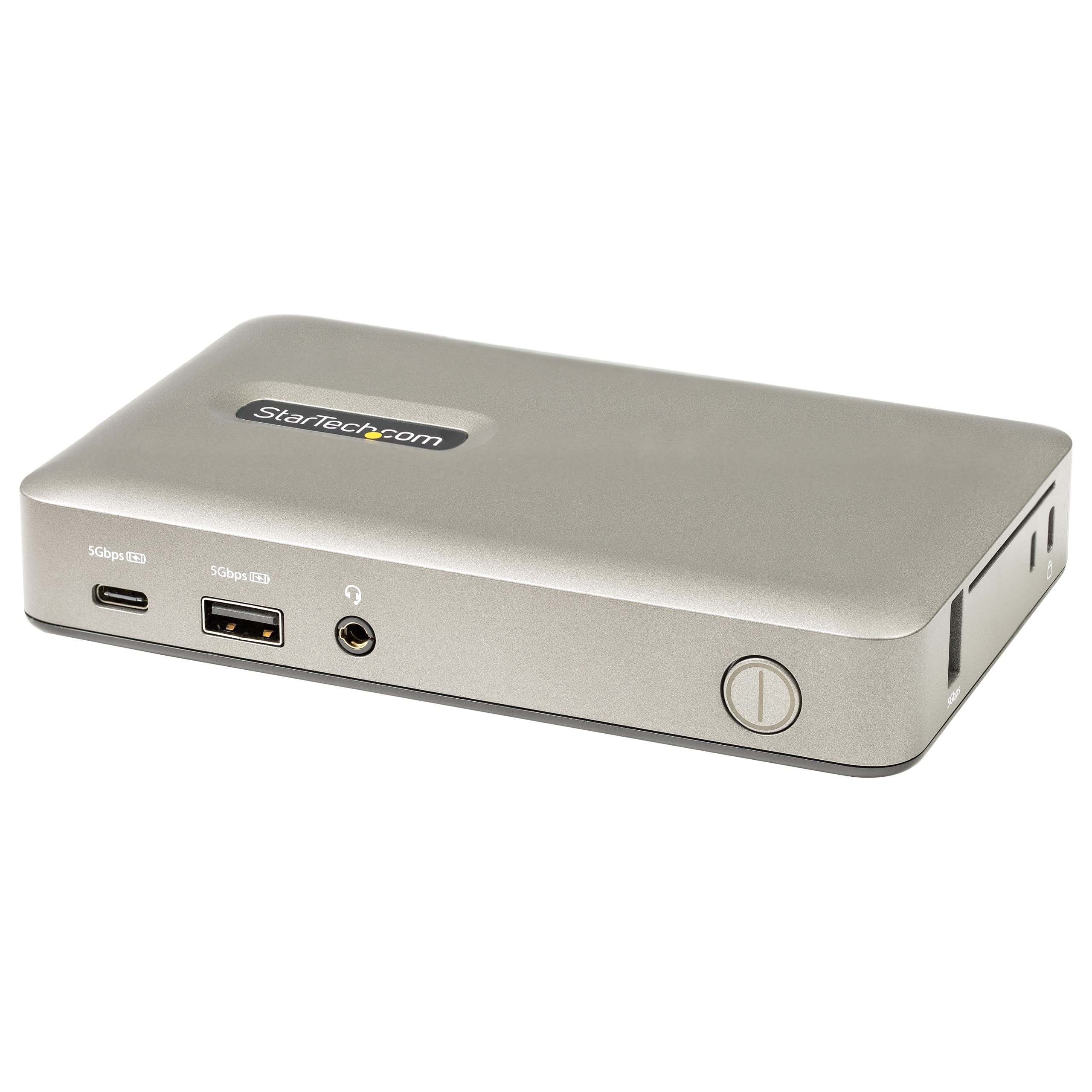 StarTech.com USB C Dock - USB-C to DisplayPort 4K 30Hz or VGA - 65W USB Power Delivery Charging - 4-Port USB 3.1 Gen 1 Hub - Uni