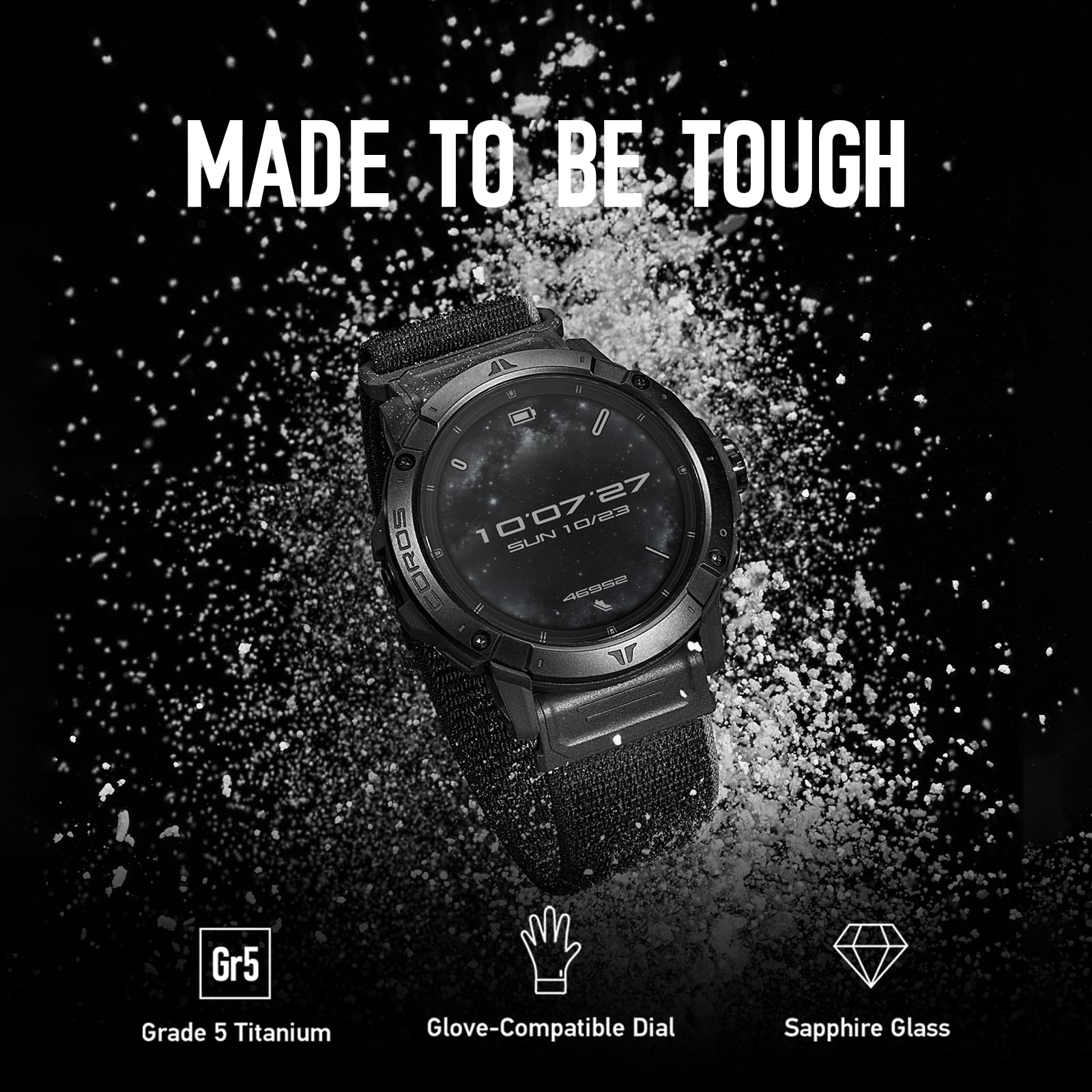 Coros Vertix 2S Adventure Gps Watch, 40 Days Battery Life, Gps Navigation With Global Offline Maps, Route Planner, Heart Rate Mo