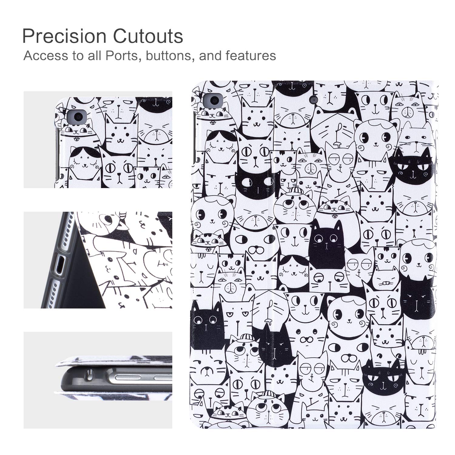 Ipad 9.7 2018/2017 Case, Ipad Air 2 Case, Ipad Air Cover, Vimorco Soft Tpu Back Cover For 5Th/6Th Gen, Bump Drop Resistance Foli