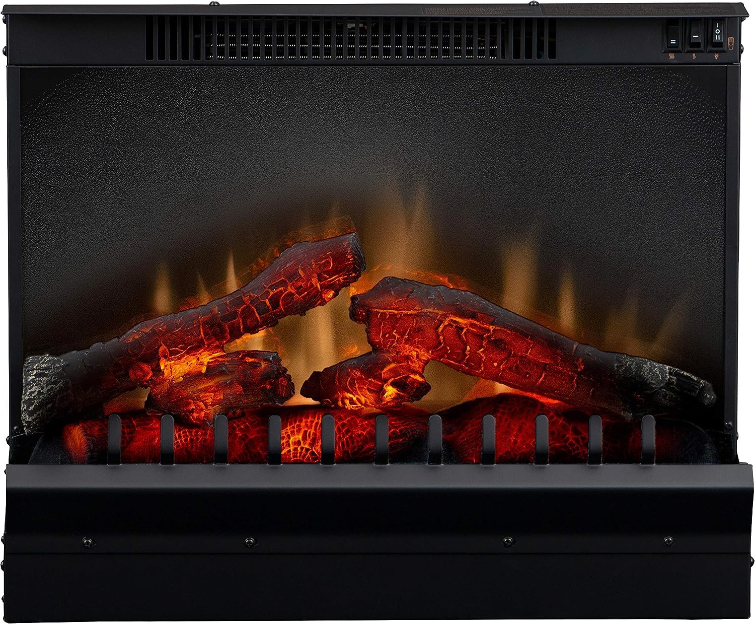 Dimplex Dfi Series 23' Log Set Electric Fireplace Insert With Remote (Model: Dfi2310), 4695 Btu, 120 Volt, 1375 Watt, Black