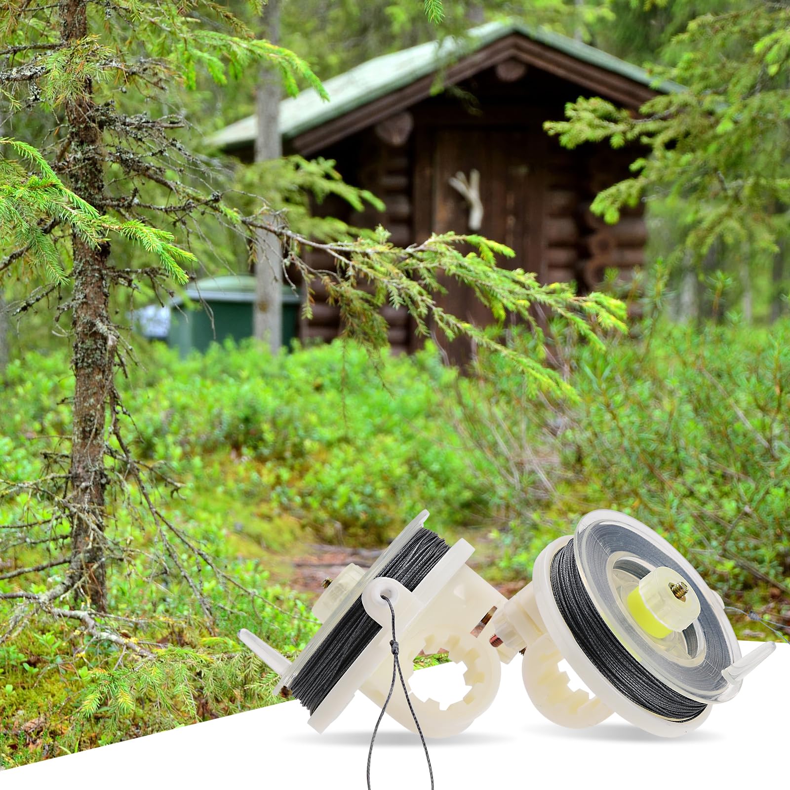 Kevlar Trip Wire On Reusable Reel (85Ft),Trip Wire For Perimeter Trip Alarm 12 Gauge And Trip Wire Alarm Device,Kevlar Line For