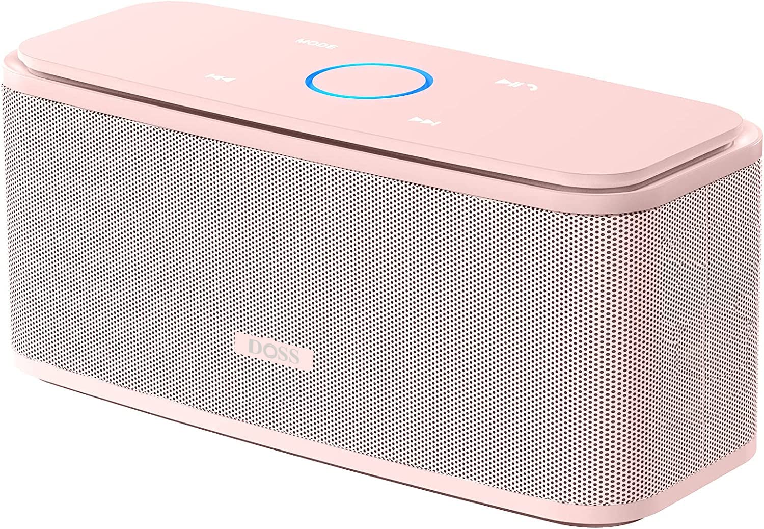 Doss Bluetooth Speaker, Soundbox Touch Portable Wireless Bluetooth Speaker With 12W Hd Sound And Bass, Ipx5 Waterproof, 20H Playtime,Touch Control, Handsfree, Speaker For Home,Outdoor  Light Pink