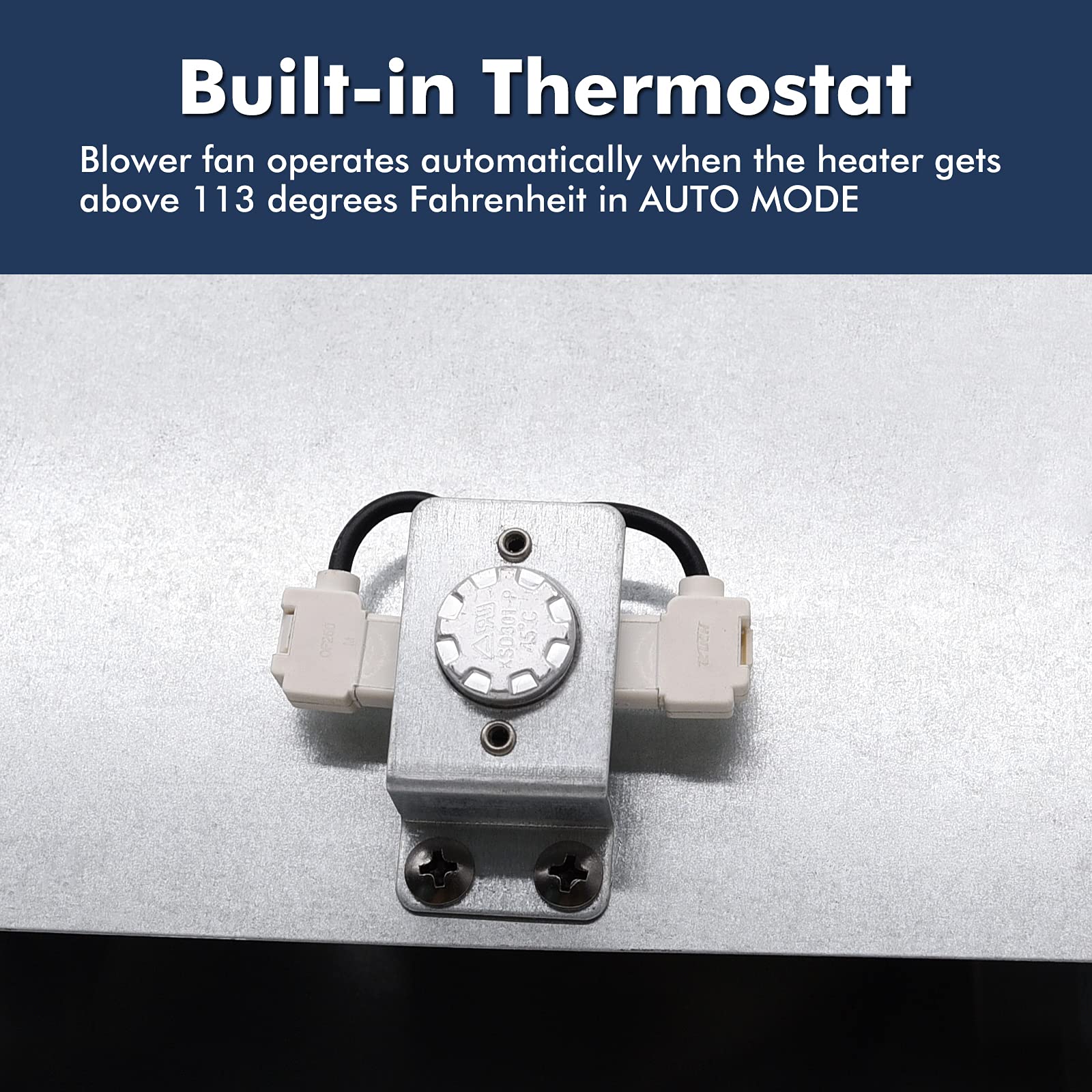 Hiorucet Whf100 Blower Fan For Dyna Glo Heater 30,000 Btu, Mr. Heater And Comfort Glow Vent Free Heaters, Replacement Whf 100 Ve