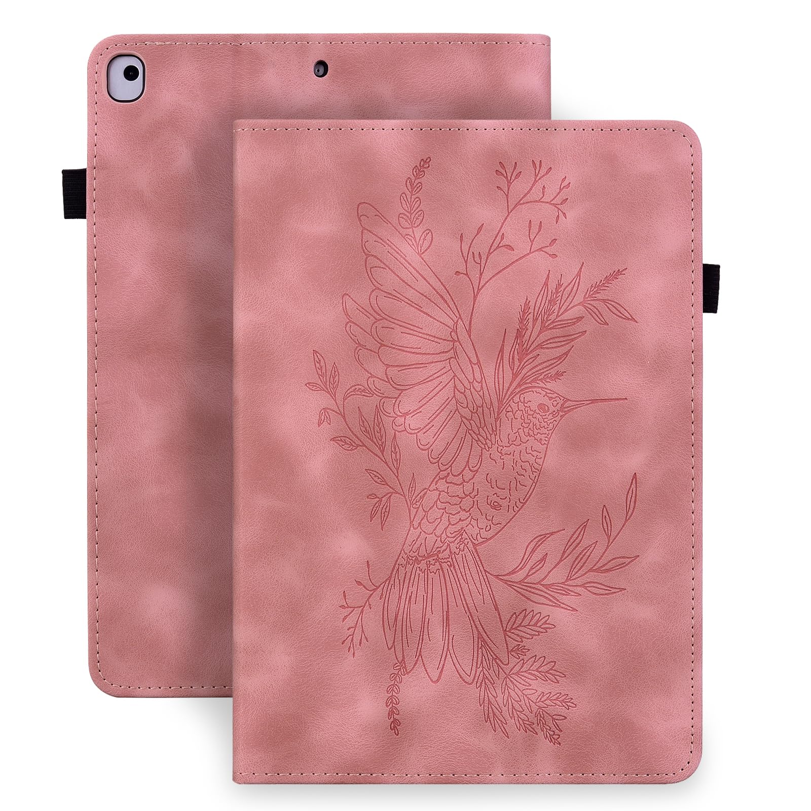 Rosbtib Case For Ipad 9Th/8Th/7Th Gen 10.2'' 2021/2020/2019, Pu Leather Folio Protective Cover With Pen Holder Loops Shockproof