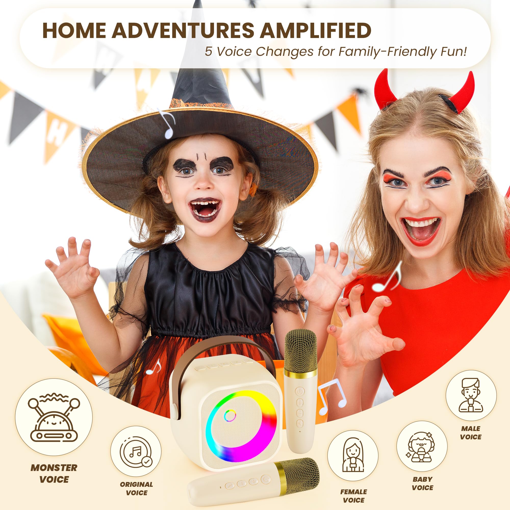 Karaoke Machine For Kids, Karaoke Gifts For Girls Ages 4, 5, 6, 7, 8, 9, 10, 12 +Year Old Birthday Party, 4 12 Years Old Christm