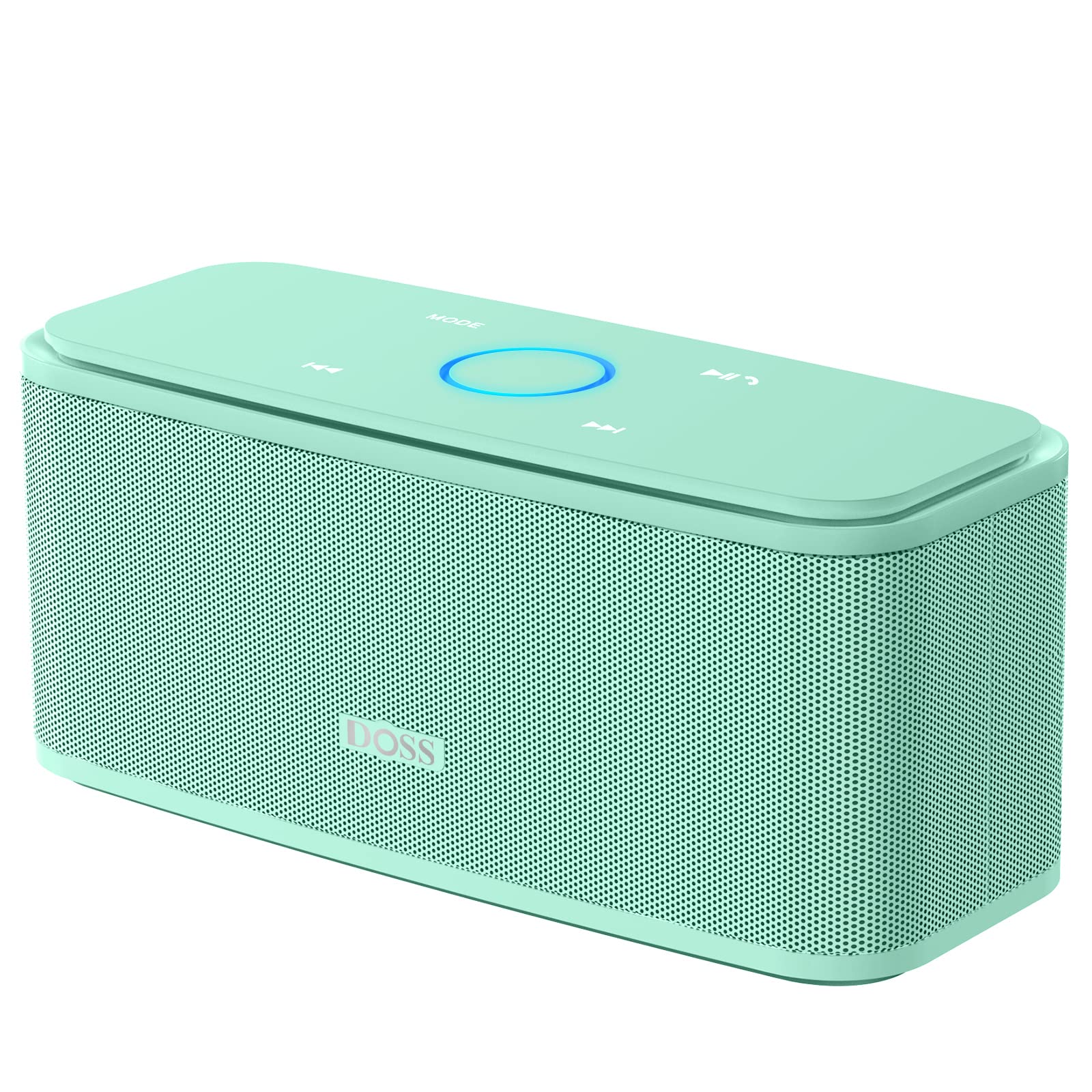Doss Bluetooth Speaker, Soundbox Touch Portable Wireless Speaker With 12W Hd Sound And Bass, Ipx5 Water Resistant, 20H Playtime, Touch Control, Handsfree, Speaker For Home, Outdoor, Travel Green