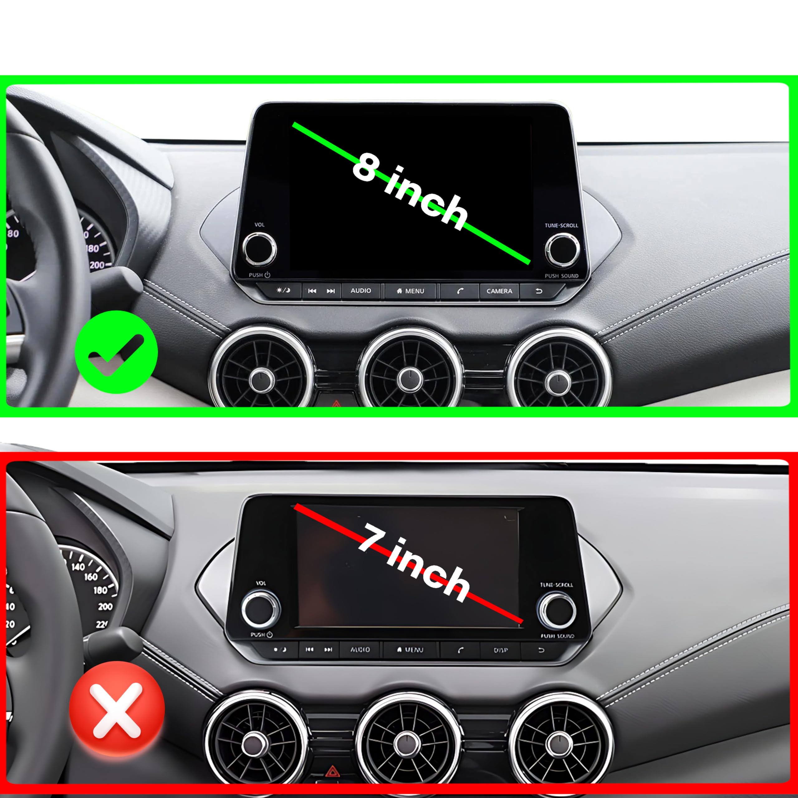 Abeeygeomarn Car Phone Holder For 2021-2025 Nissan Rogue/2019-2025 Altima/2020-2025 Sentra Accessories 15W Fast Wireless Charger