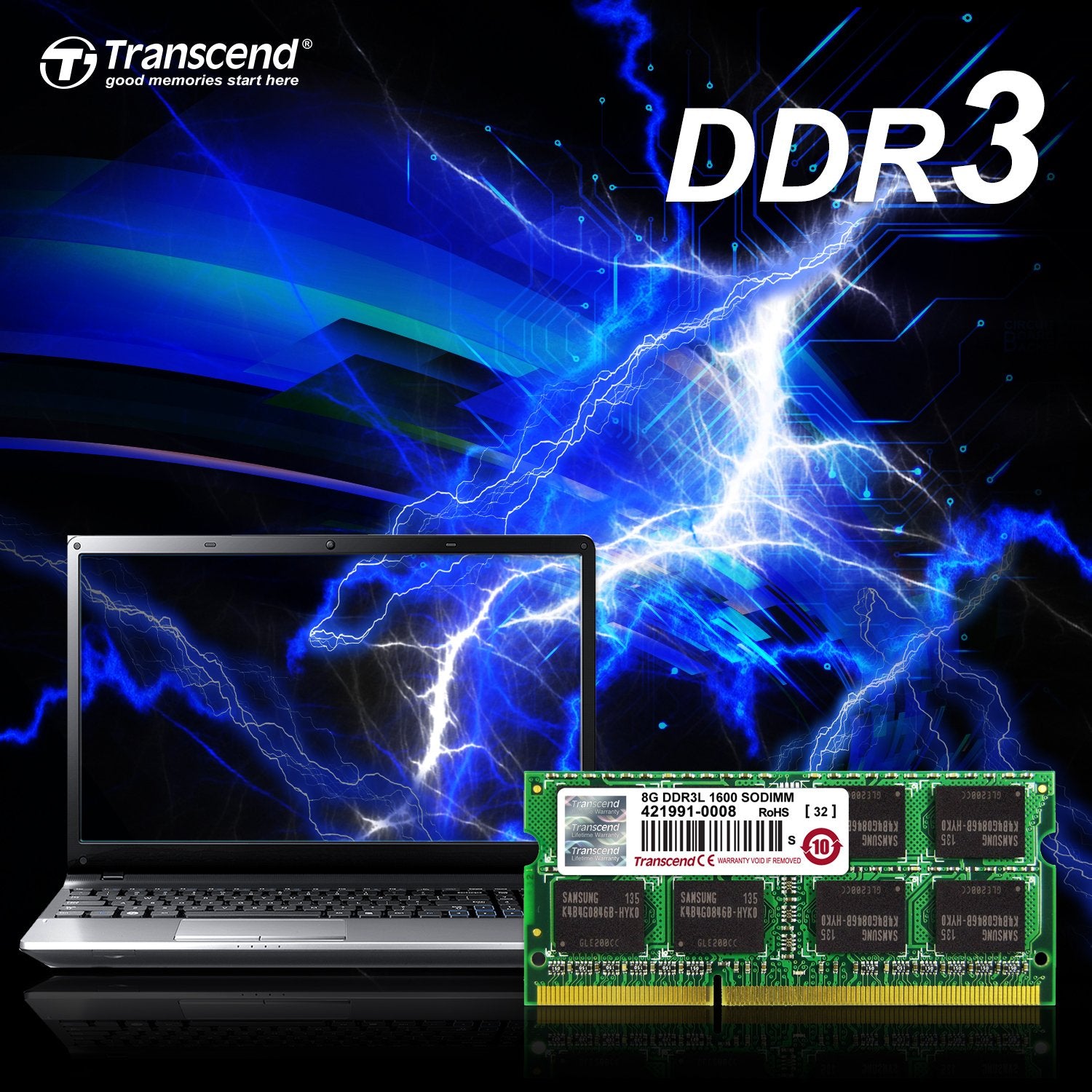 Transcend Information 8Gb Ddr3L 1600 So Dimm 2Rx8
