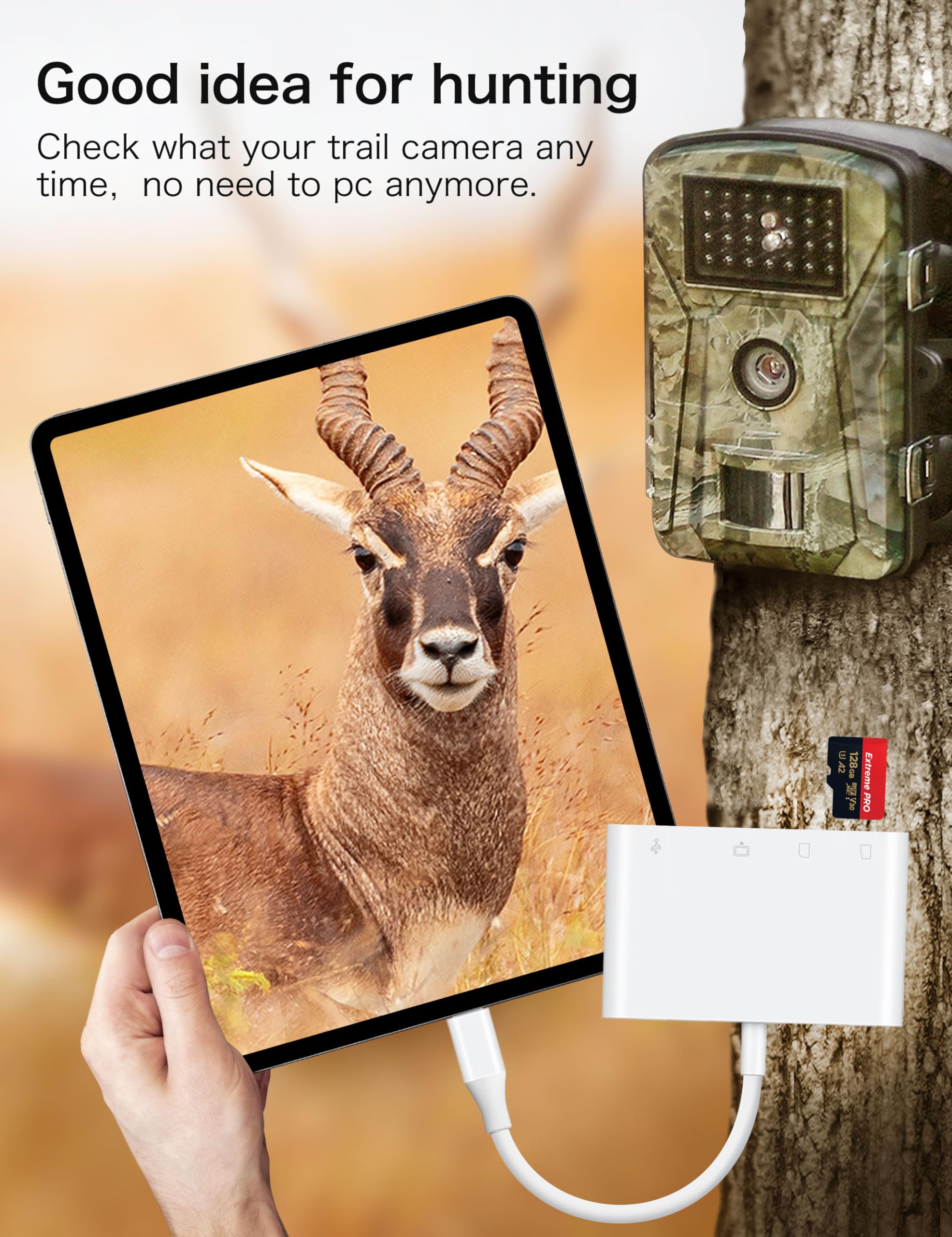 Usb C Sd Card Reader, Chiaopio 4 In 1 Usb C To Sd Memory Card Adapter With Compactflash/Cf/Sd/Microsd & Usb 4 Port Compatible Wi