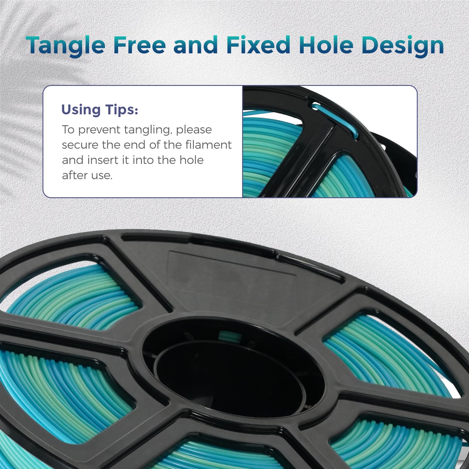 Flashforge Pla Filament 1.75Mm +/- 0.02Mm Blue To Yellow Gradient, Smooth Color-Changing 3D Printer Filament 1Kg (2.2Lbs) Spool,