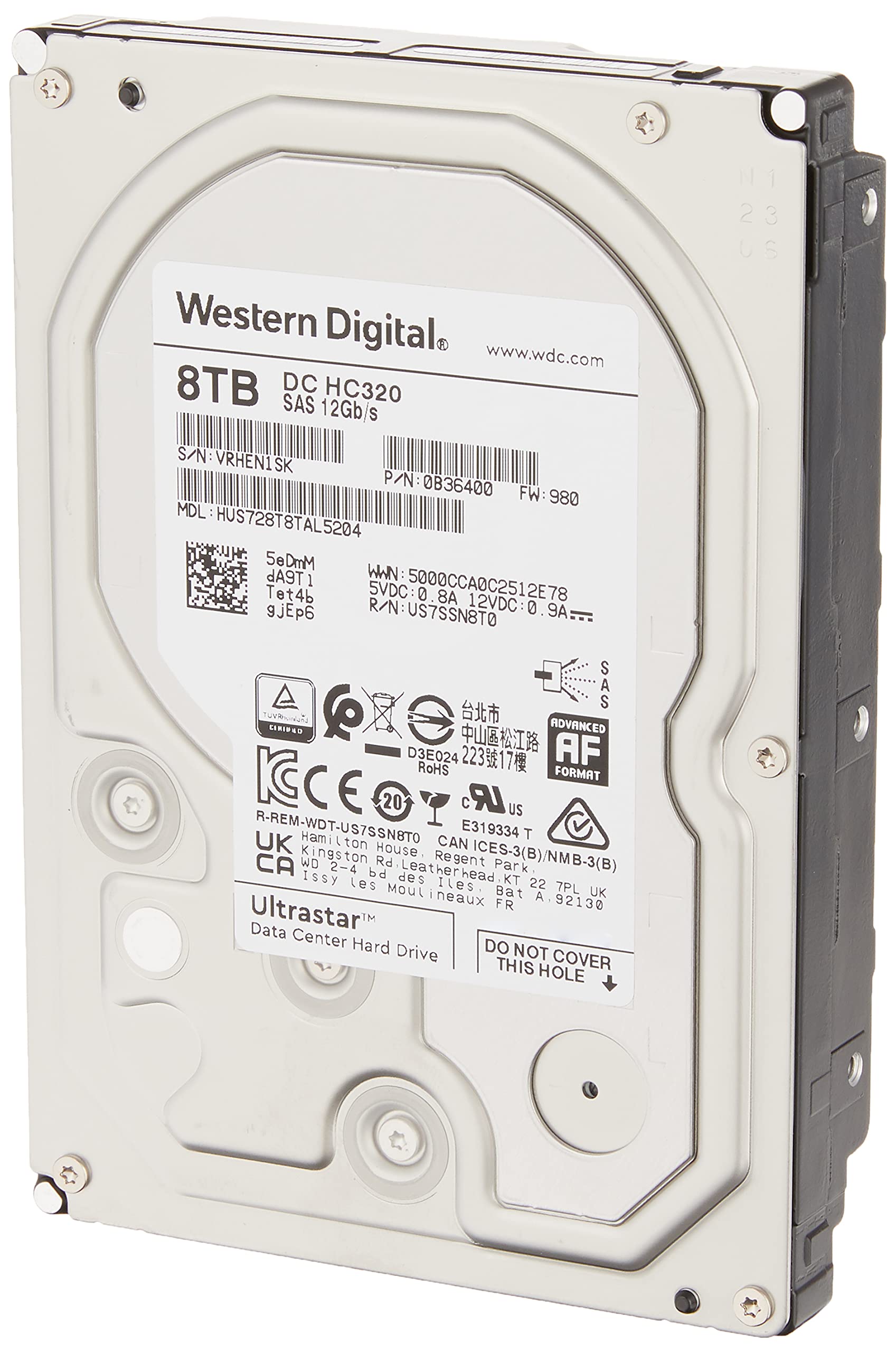 256Mb 7200Rpm Sas 8000Gb 3.5In