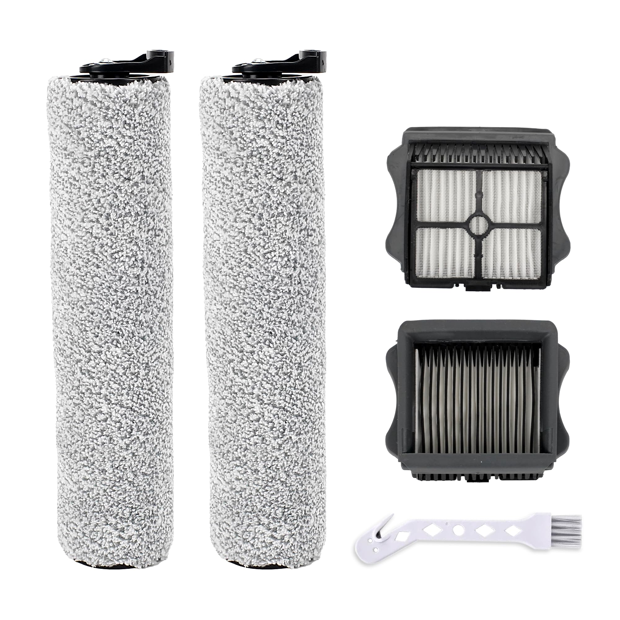 Ifloor 3 Hepa Filter And Roller Brush Replacement For Tineco Ifloor 3 And Floor One S3 Cordless Wet Dry Vacuum Cleaner, 2 Brush