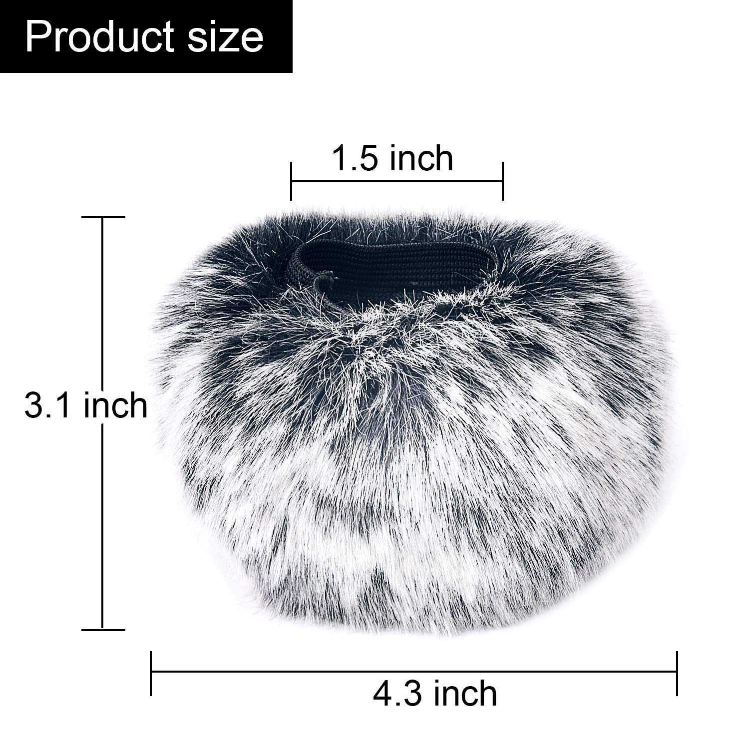 Sunmns Furry Windscreen Wind Cover Compatible With Blue Yeti Microphone