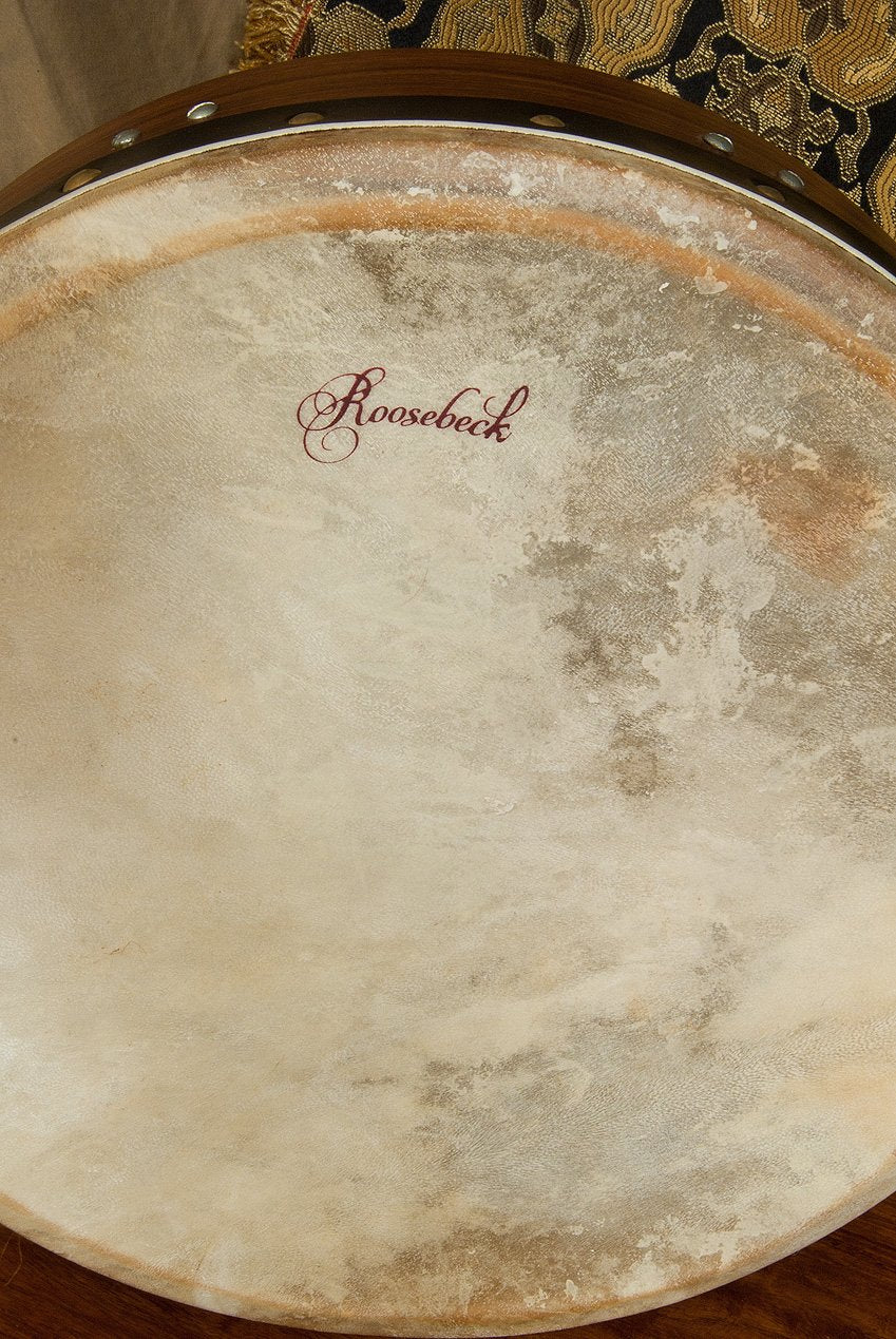 Roosebeck Tunable Sheesham Bodhran, Rosewood, Cross Bar 14 Inches By 3.5 Inches