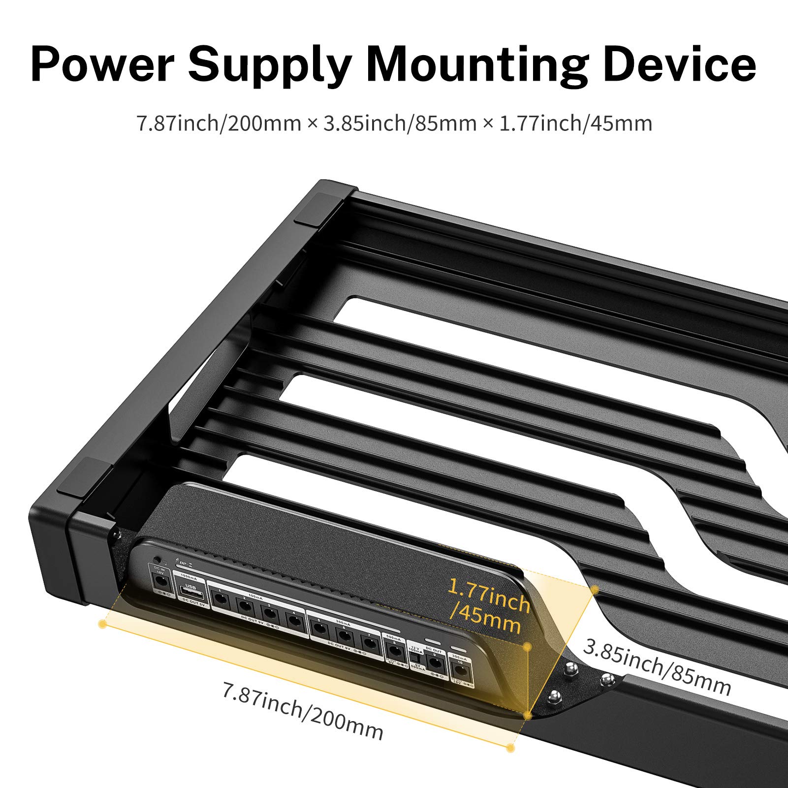 Donner Guitar Effects Pedal Board, Db-S200 Large Power Supply Pedalboard Set With Convertible Bag Backpack, 60 Adhesive Backed H