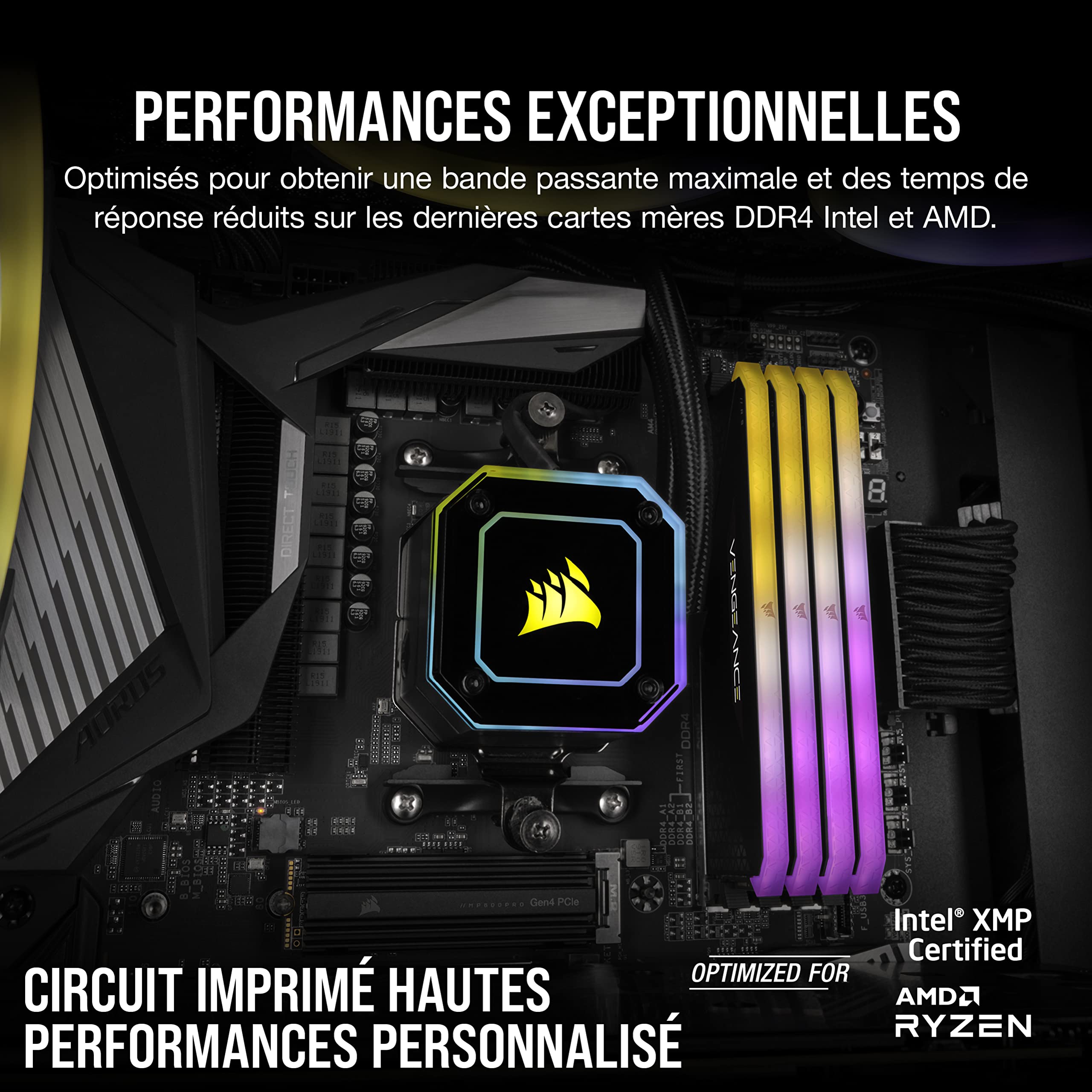Corsair Vengeance Rgb Rs 16Gb (2X8Gb) Ddr4 3600 (Pc4-28800) C18 Desktop Memory
