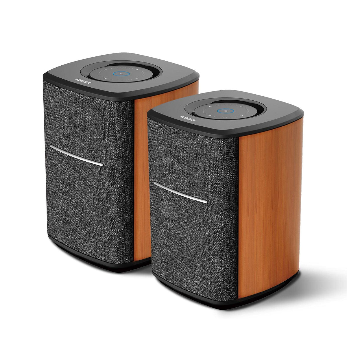 Edifier WiFi Smart Speaker Bundle Without Microphone, Compatible with Alexa, Supports AirPlay 2, Spotify Connect,Tidal Link 40W RMS One-Piece Wi-Fi and Bluetooth Sound System