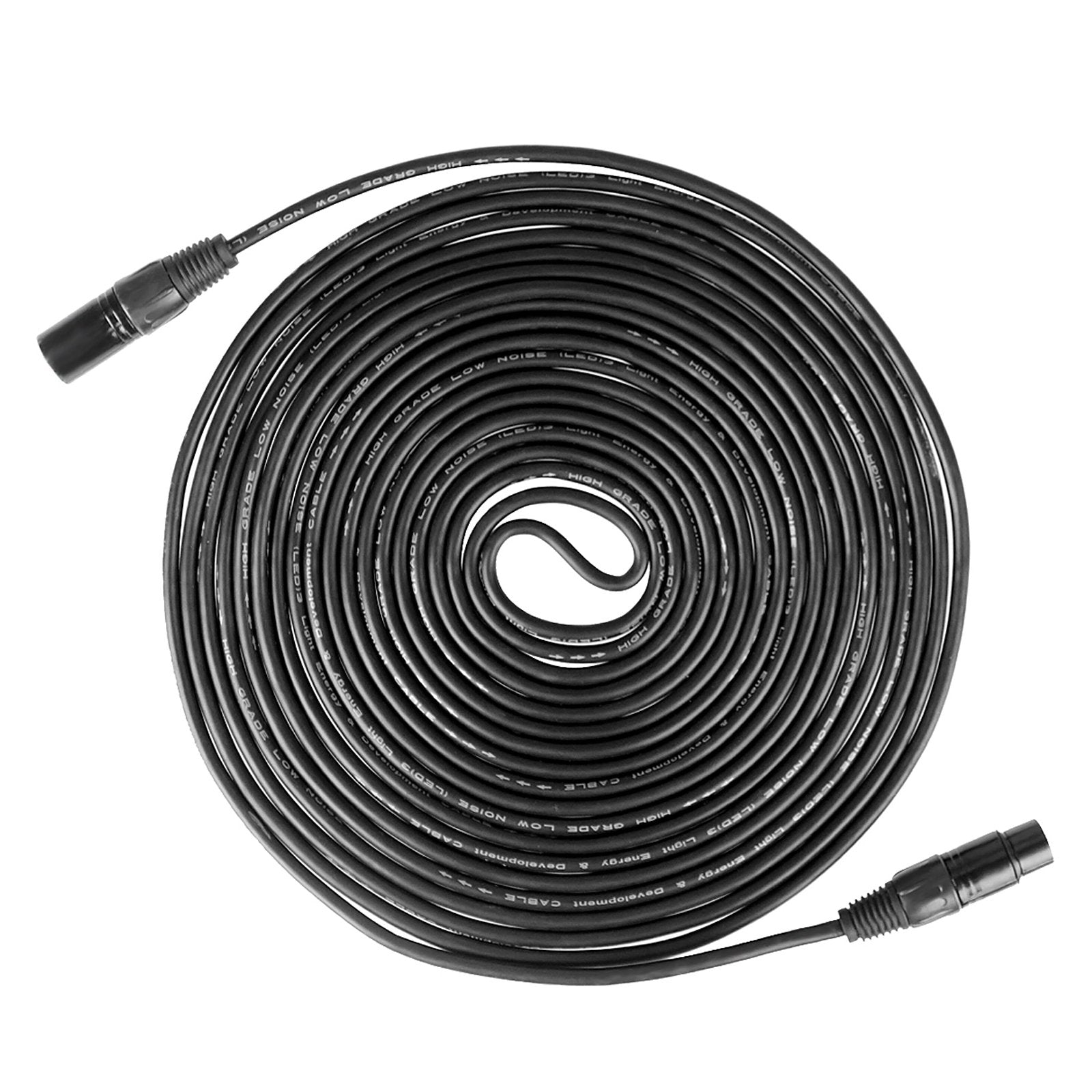 Mountain_Ark 30 Ft 3 Pin Dmx Cable With Male/Female Xlr Connector, Stage Lighting Data Signal Wire