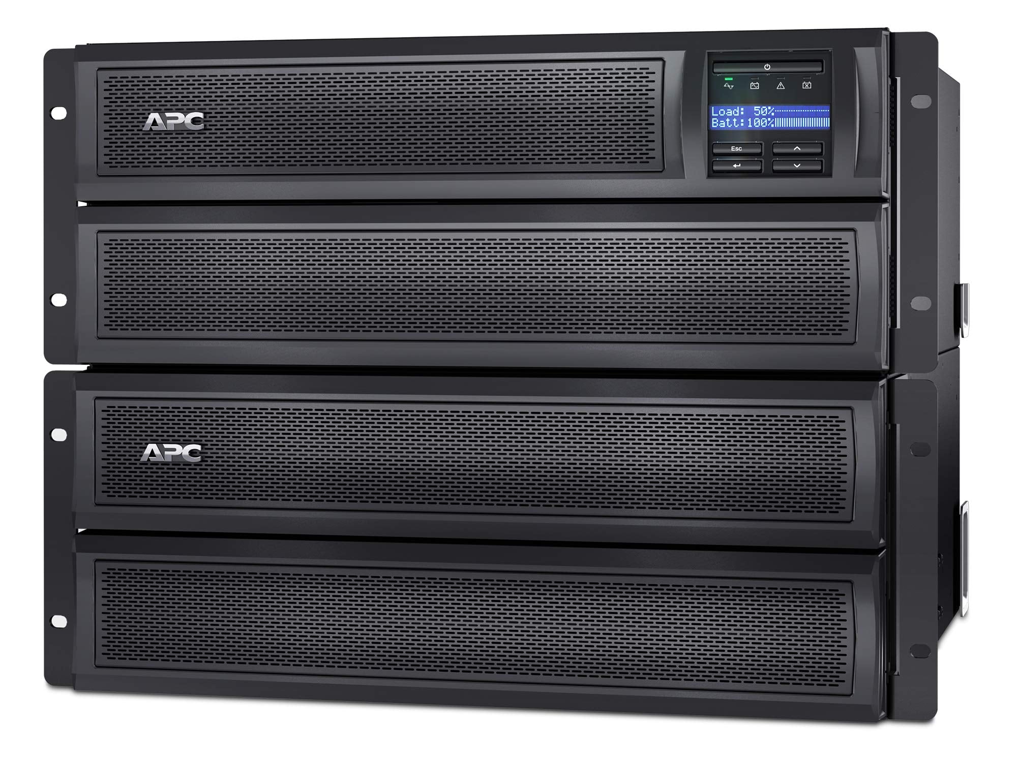 Apc External Battery Pack For Smart Ups Extended Run Smx Series, Smx120Bp, 48V, 4U Rackmount/Tower Convertible Black