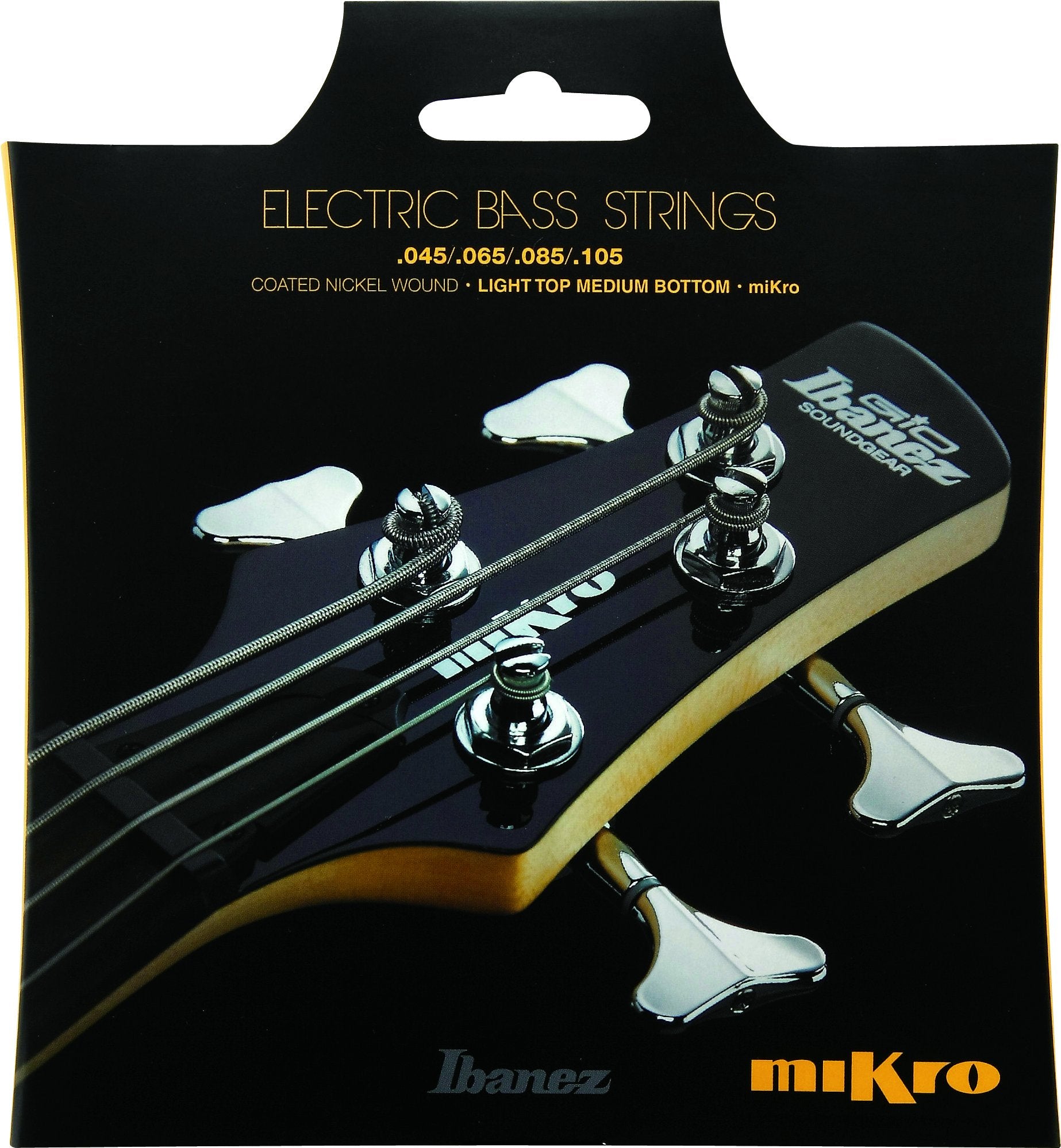 Ibanez Iebs 4 Coated Nickel Wound Mikro Bass Guitar Strings (Iebs4Cmk)
