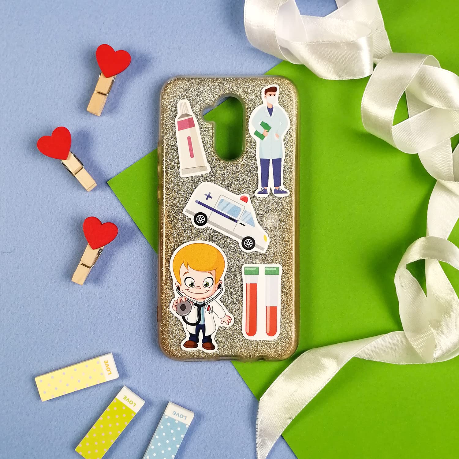 100Pcs Medical Stickers, Doctor Stickers, Doctor Stickers, Doctor Tools, Doctor Office Stickers, Doctor Kit, Doctor Kit