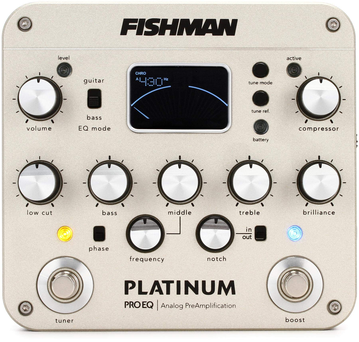 Fishman Platinum Pro Eq Di Analog Preamp Pedal